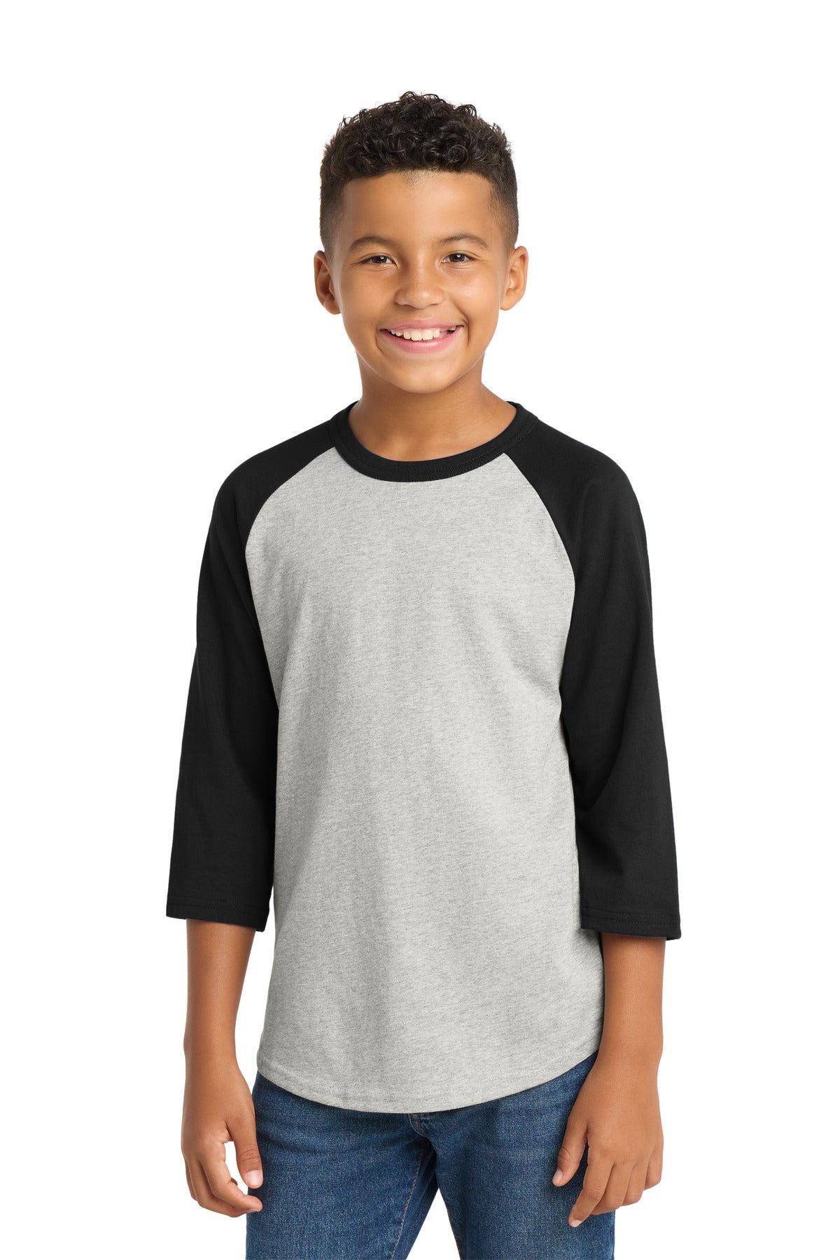 Custom Embroidery or DTF Print - Sport-Tek ® Youth Colorblock Raglan Jersey. YT200