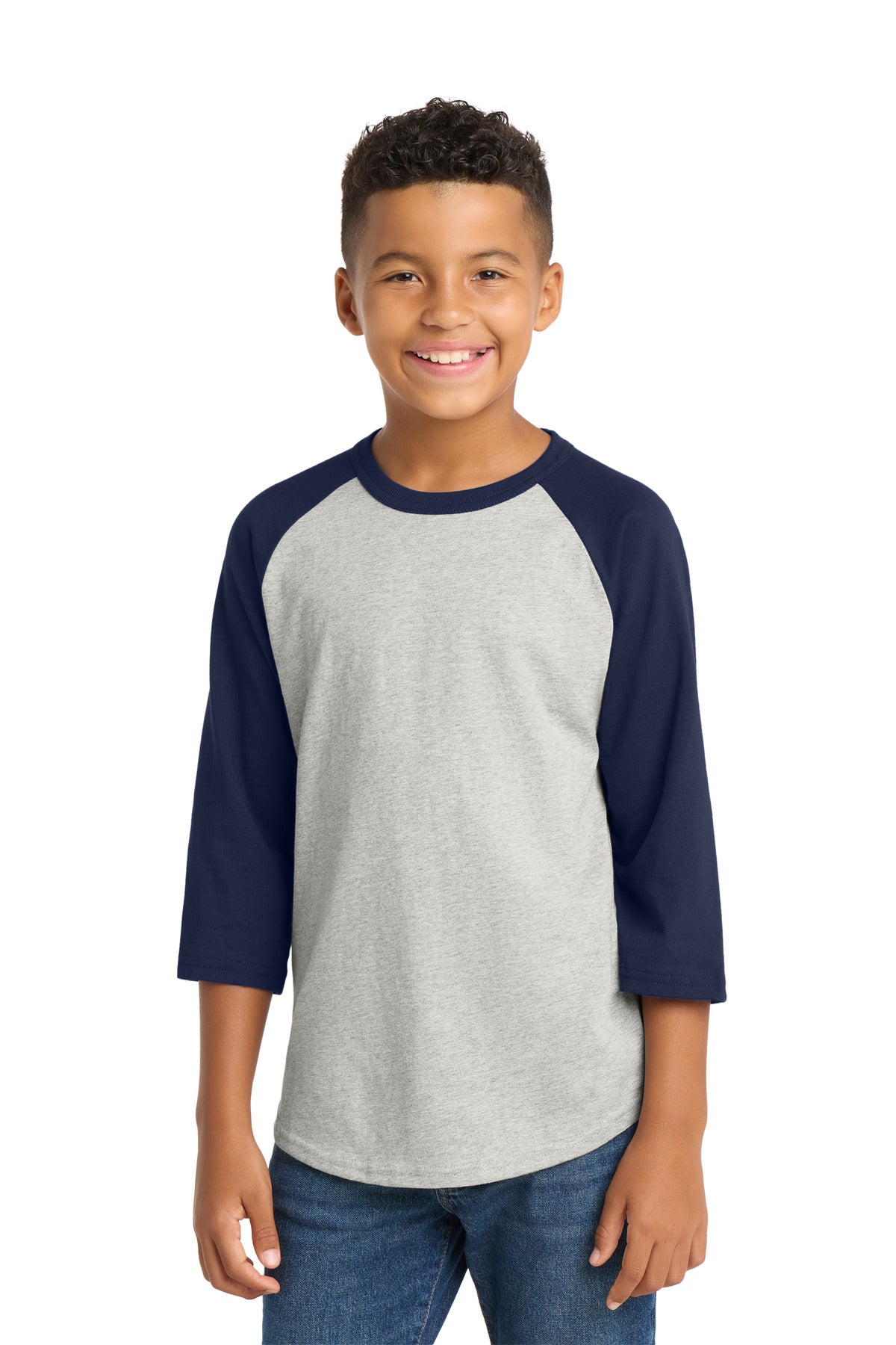 Custom Embroidery or DTF Print - Sport-Tek ® Youth Colorblock Raglan Jersey. YT200