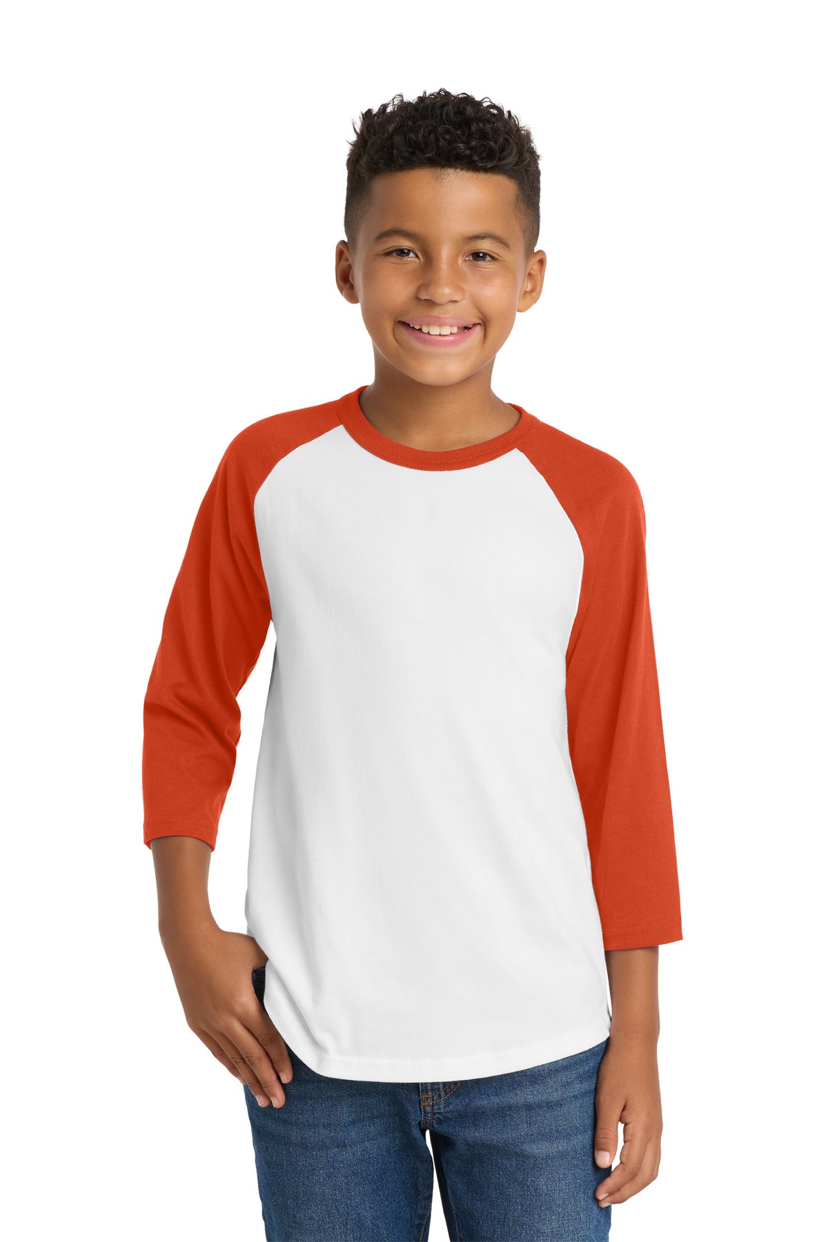 Custom Embroidery or DTF Print - Sport-Tek ® Youth Colorblock Raglan Jersey. YT200