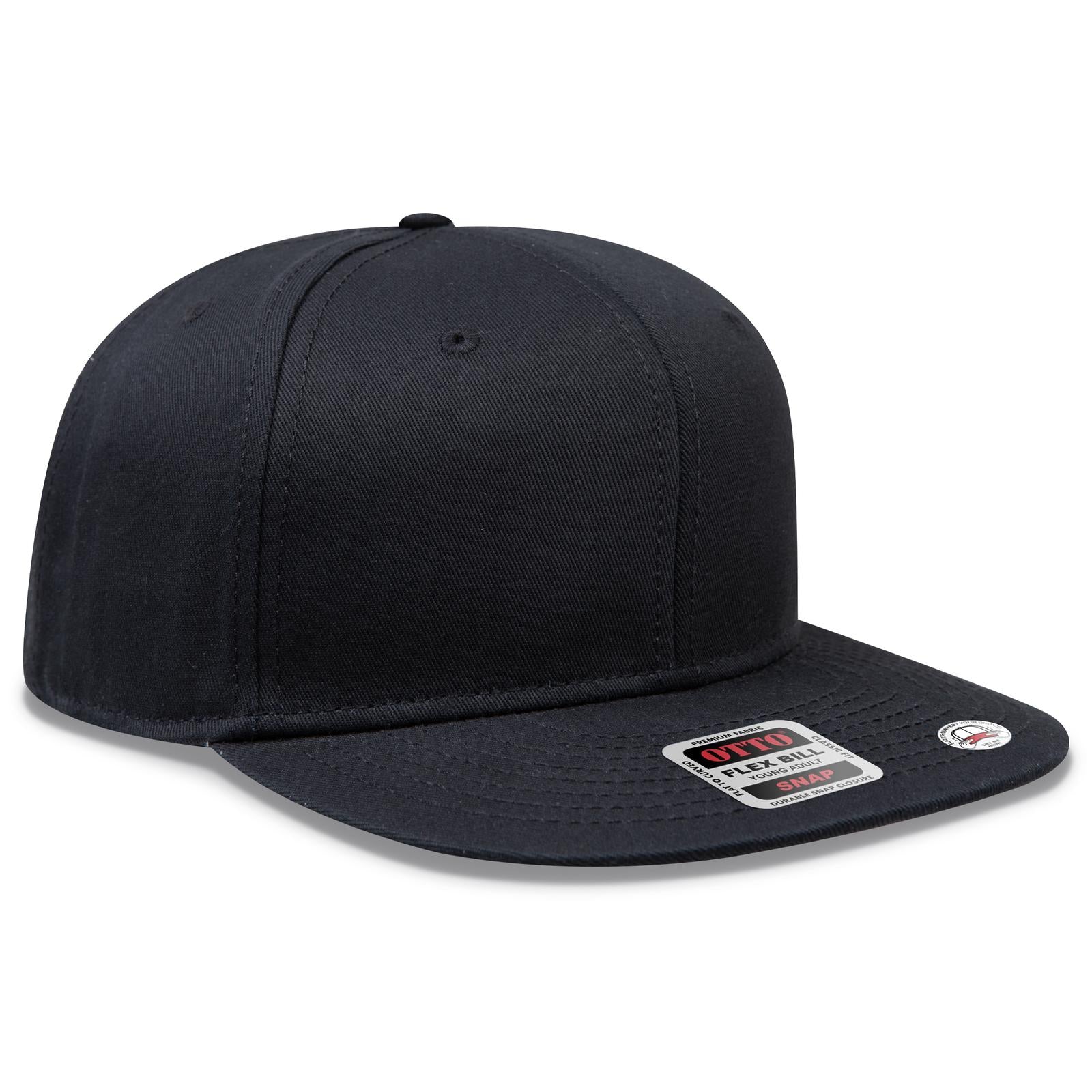Custom Embroidered or DTF Printed - OTTO CAP® “OTTO SNAP” 6 Panel Pro Style Snapback Hat