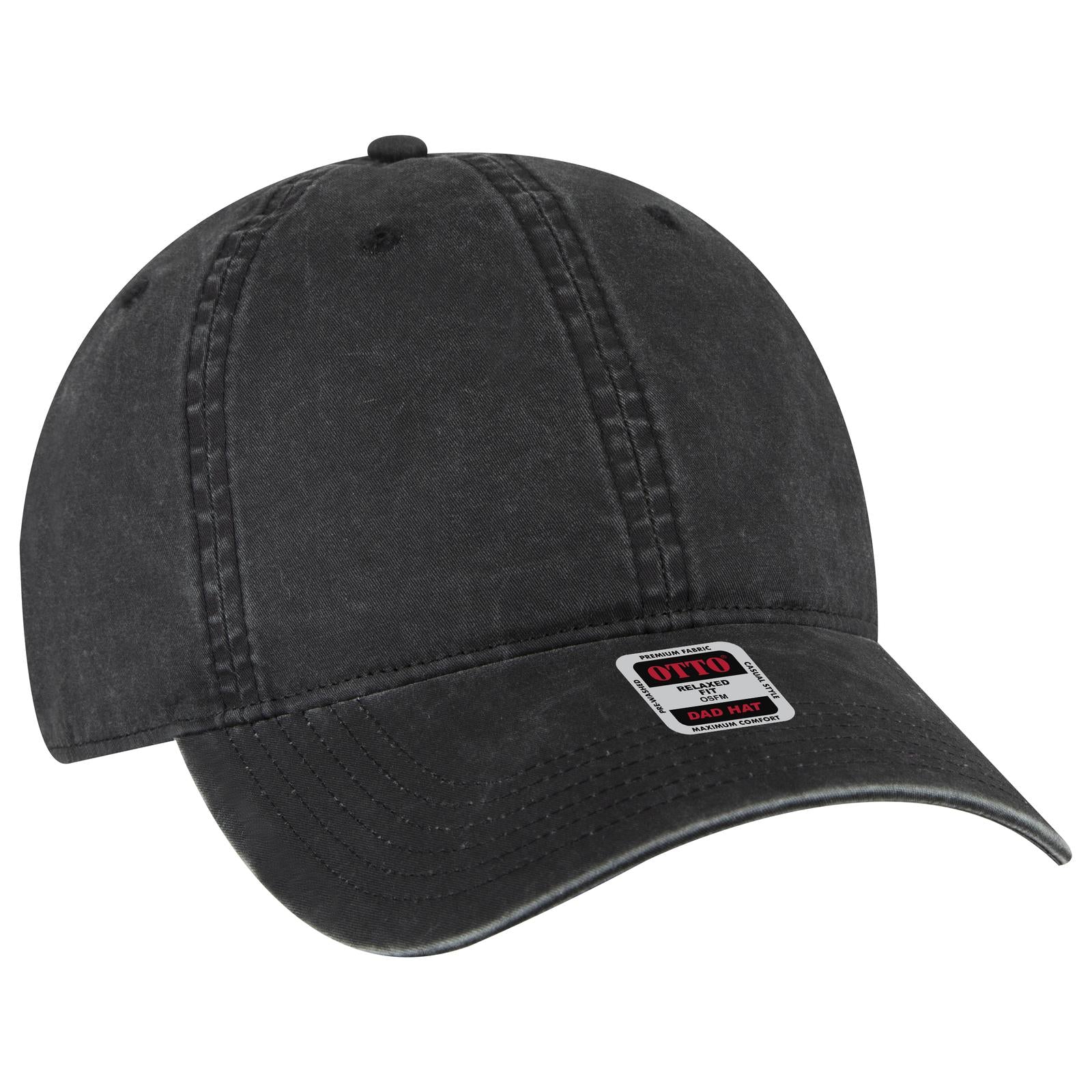 Custom Embroidered or DTF Printed - OTTO CAP® 6 Panel Low Profile Dad Hat