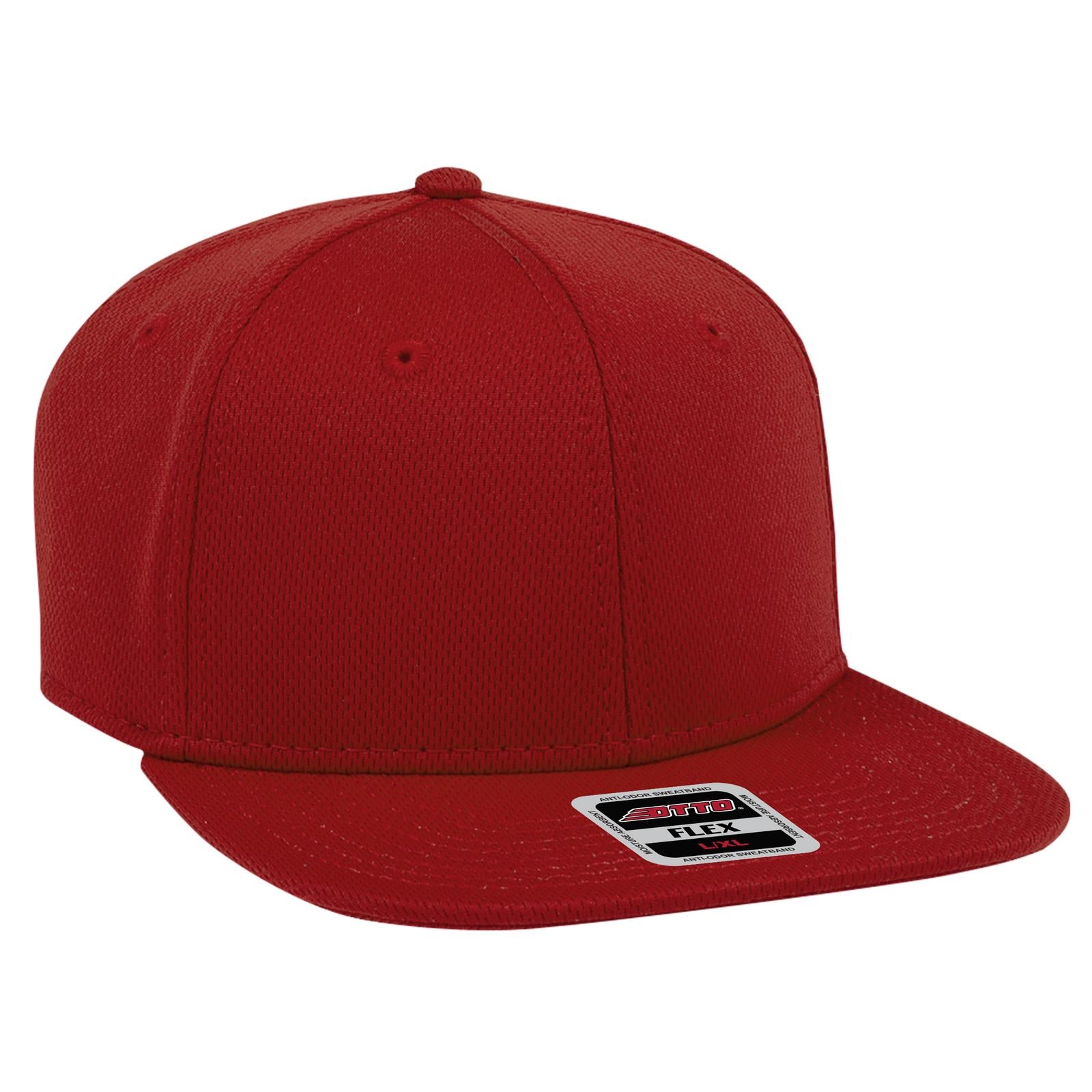 Custom Embroidered or DTF Printed - OTTO CAP® OTTO FLEX® Fitted 6 Panel Mid Profile Baseball Cap