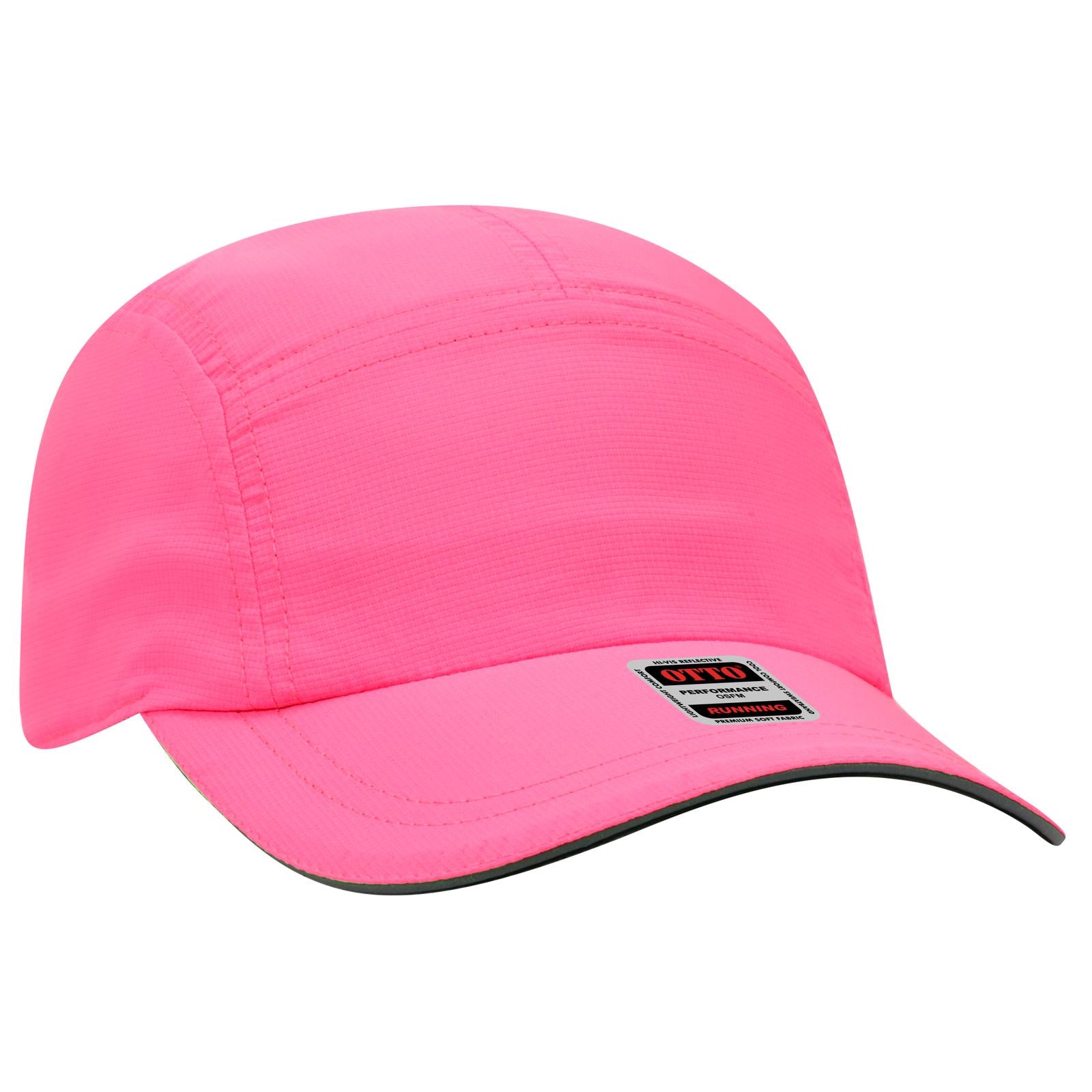 Custom Embroidered or DTF Printed - OTTO CAP® Reflective 5 Panel Running Cap