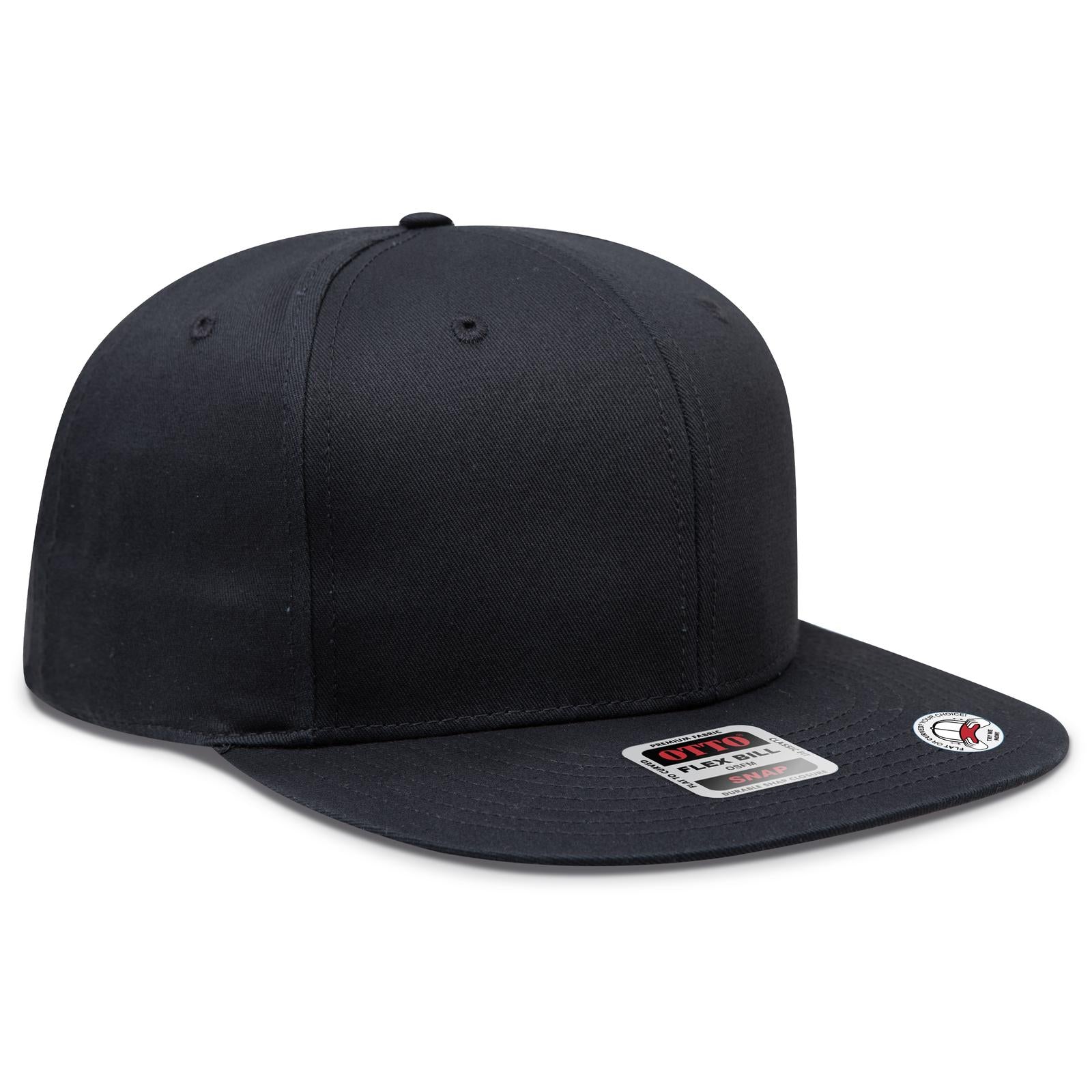 Custom Embroidered or DTF Printed - OTTO CAP® OTTO SNAP 6 Panel Pro Style Snapback Hat