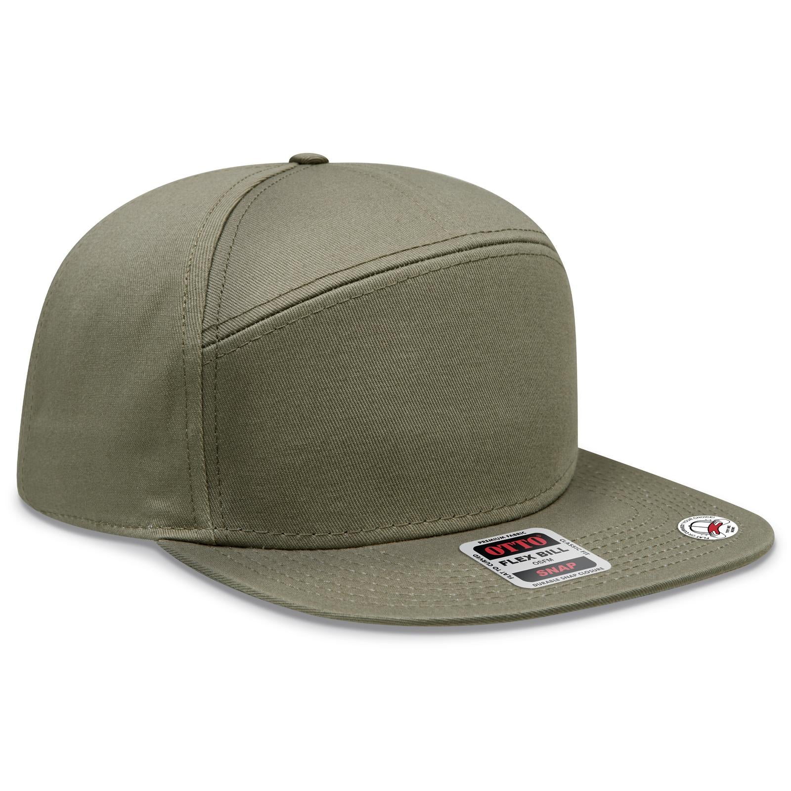 Custom Embroidered or DTF Printed - OTTO CAP® OTTO SNAP 7 Panel Pro Style Snapback Hat
