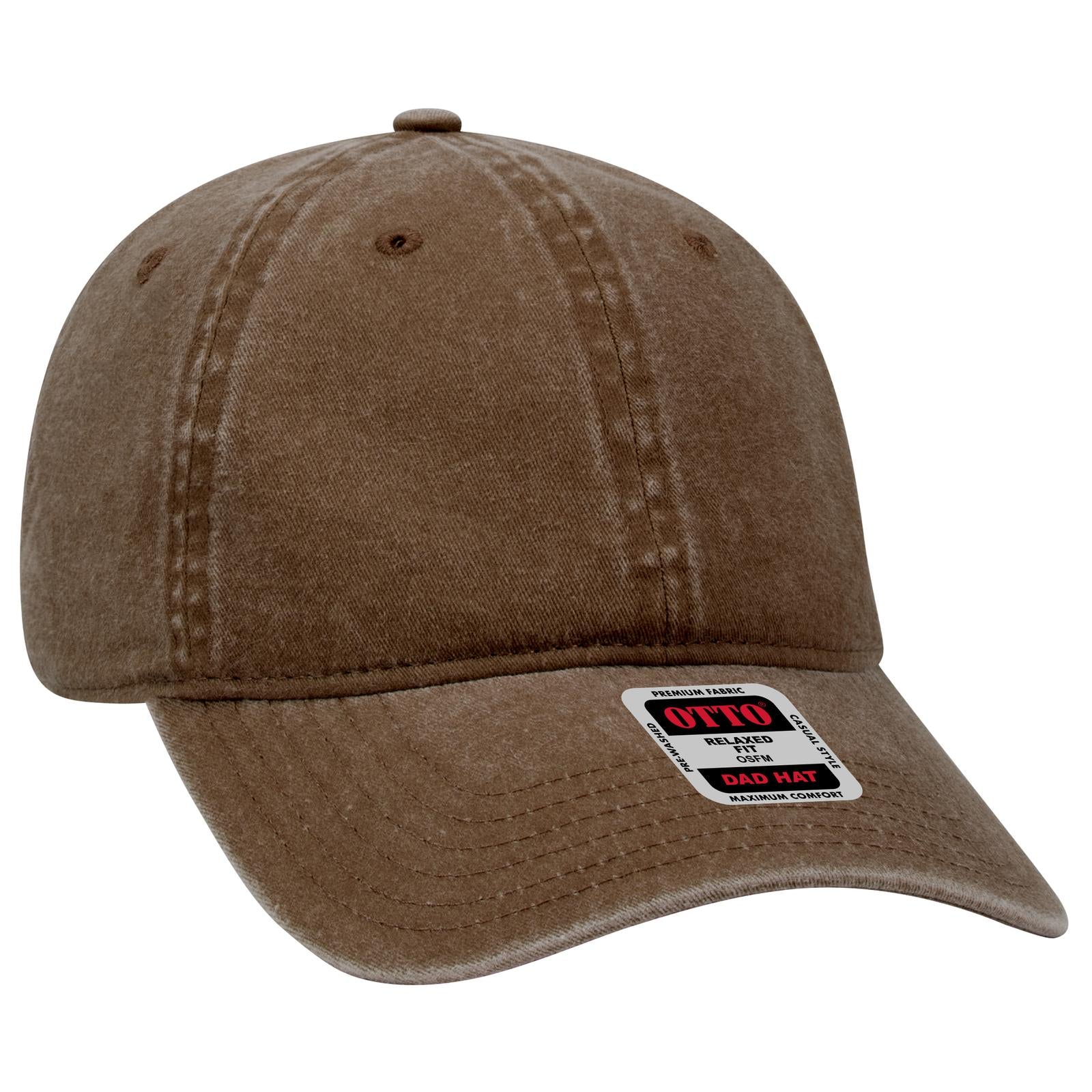 Custom Embroidered - OTTO CAP 6 Panel Low Profile Dad Hat
