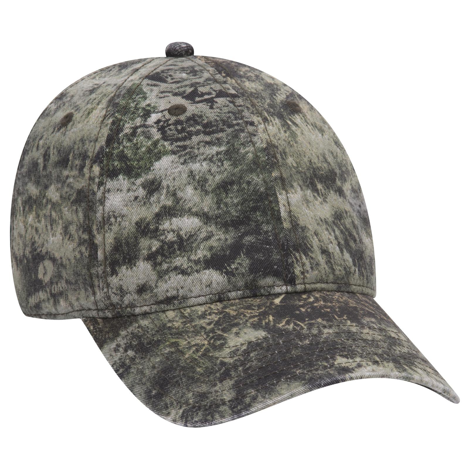 Custom Embroidered or DTF Printed - OTTO CAP® Mossy Oak Camouflage 6 Panel Low Profile Dad Hat