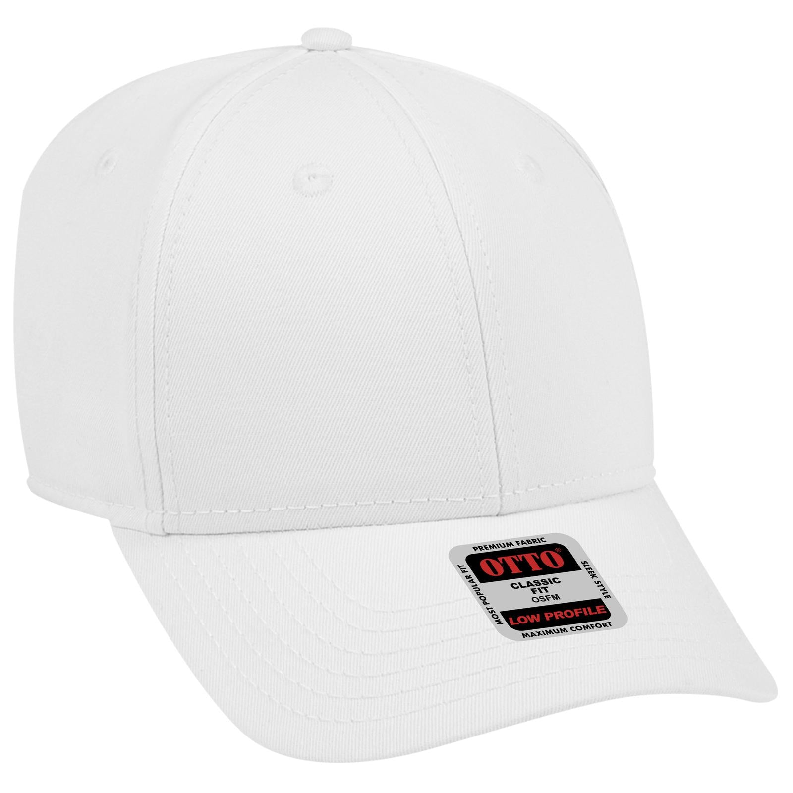 Custom Embroidered or DTF Printed - OTTO CAP® 6 Panel Low Profile Baseball Cap