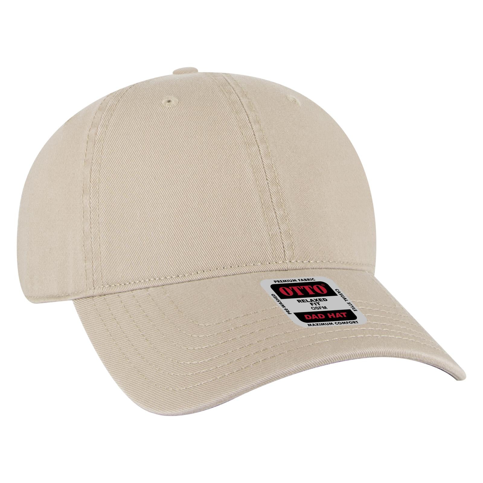 Custom Embroidered or DTF Printed - OTTO CAP® 6 Panel Low Profile Dad Hat