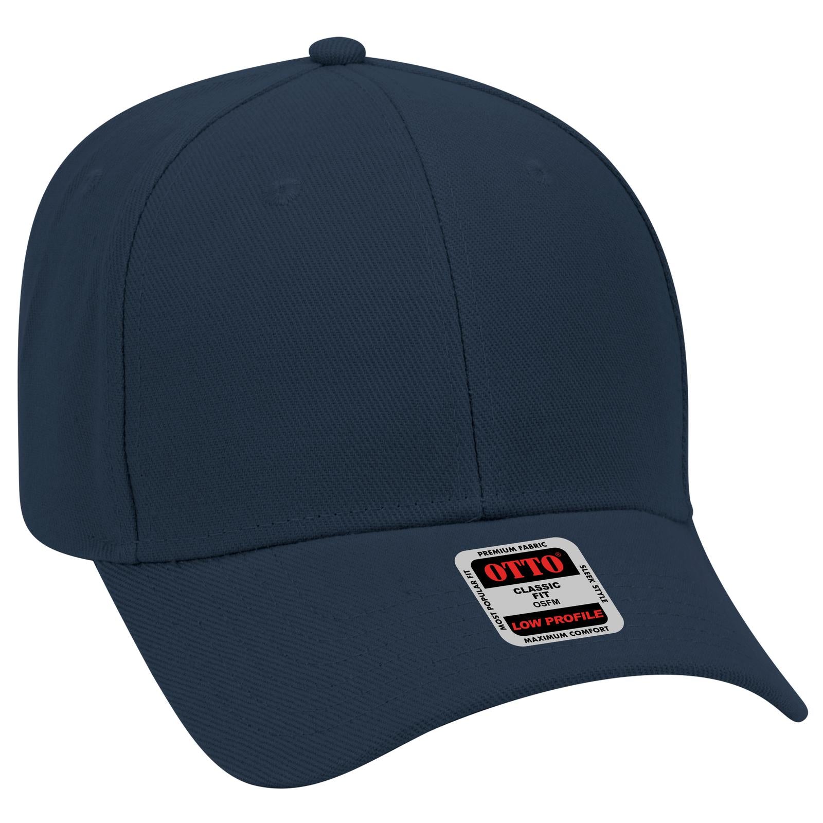 Custom Embroidered or DTF Printed - OTTO CAP® 6 Panel Low Profile Baseball Cap