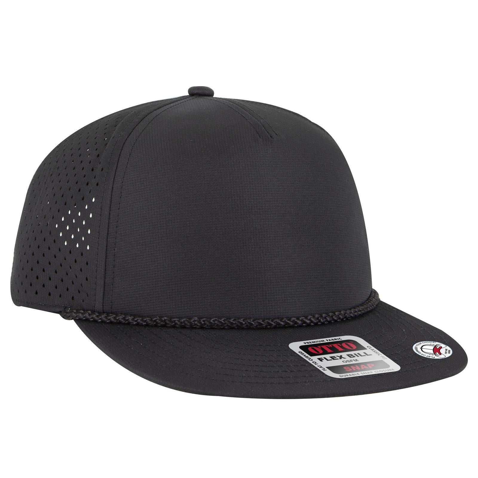 Custom Embroidered or DTF Printed - OTTO CAP® OTTO SNAP 5 Panel Pro Style Snapback Hat