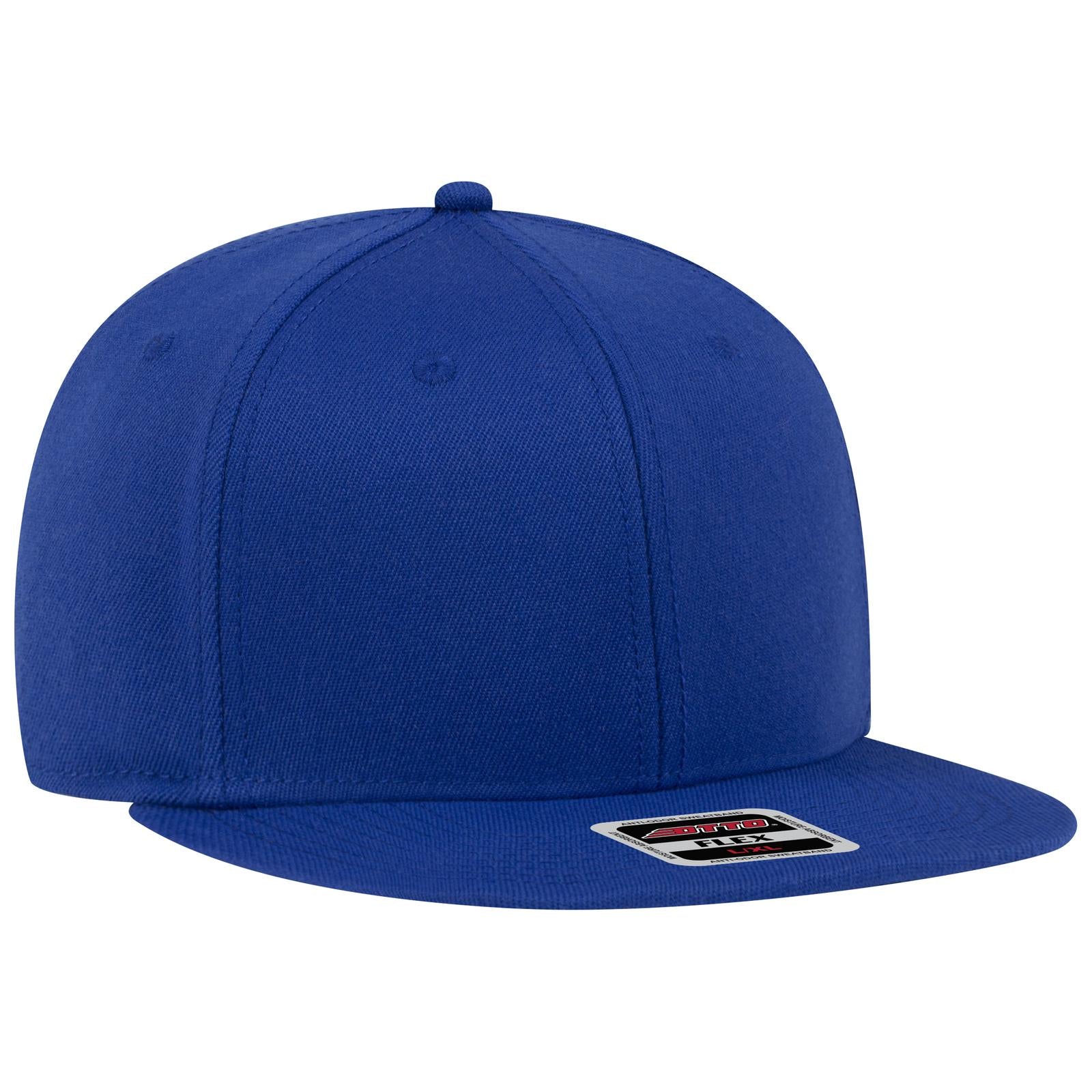 Custom Embroidered or DTF Printed - OTTO CAP® OTTO FLEX® Fitted 6 Panel Mid Profile Baseball Cap