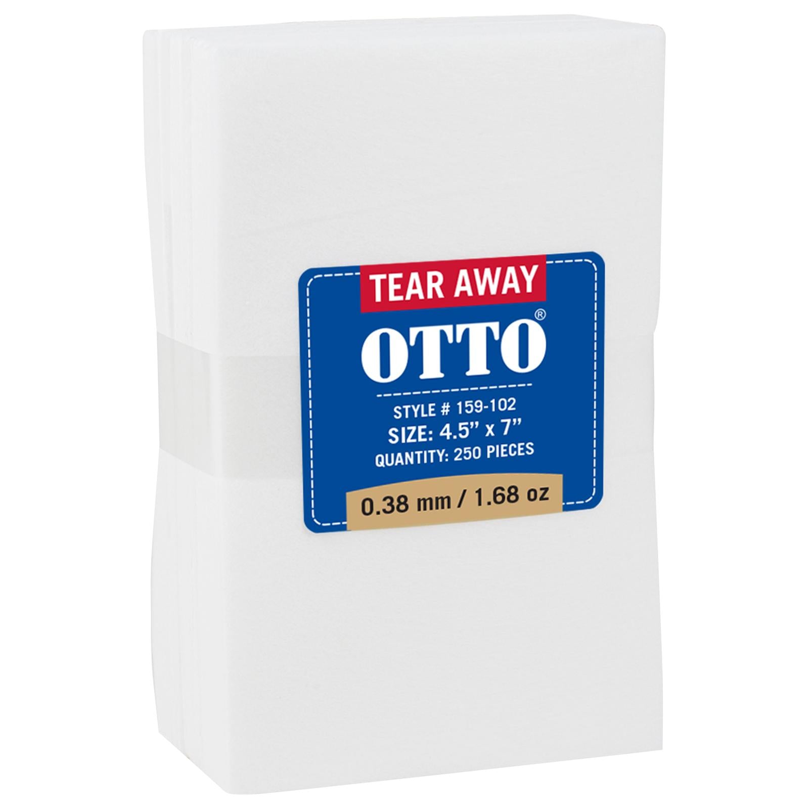 Custom Embroidered or DTF Printed - OTTO Embroidery Stabilizer Backing Tear Away Sheets