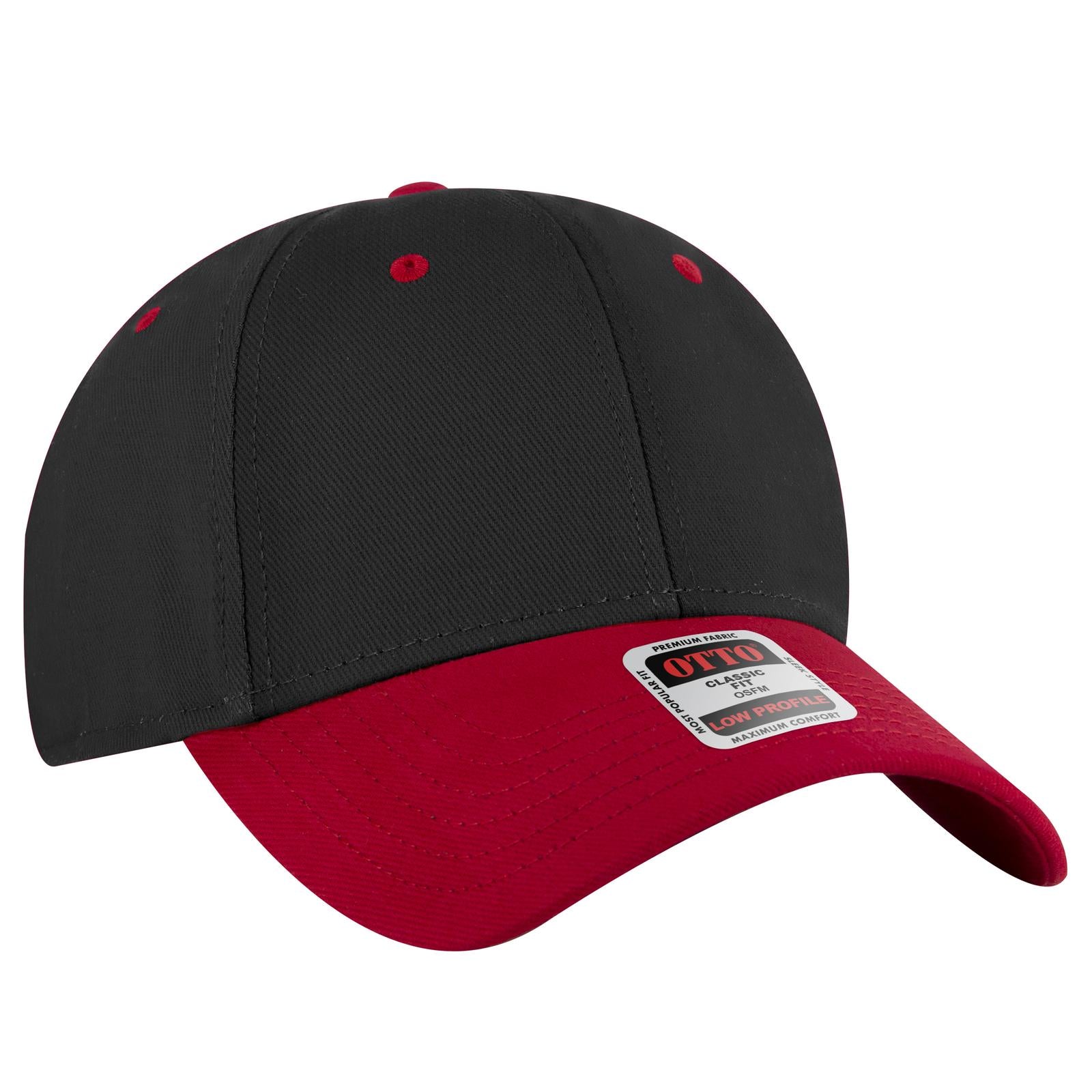 Custom Embroidered or DTF Printed - OTTO CAP® 6 Panel Low Profile Baseball Cap