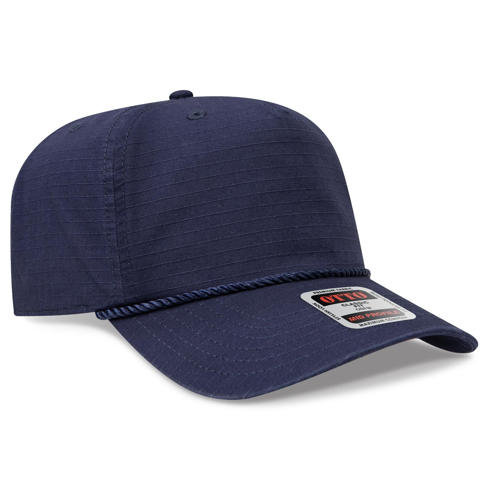 Custom Embroidered or DTF Printed - OTTO CAP® 5 Panel Mid Profile Baseball Hat