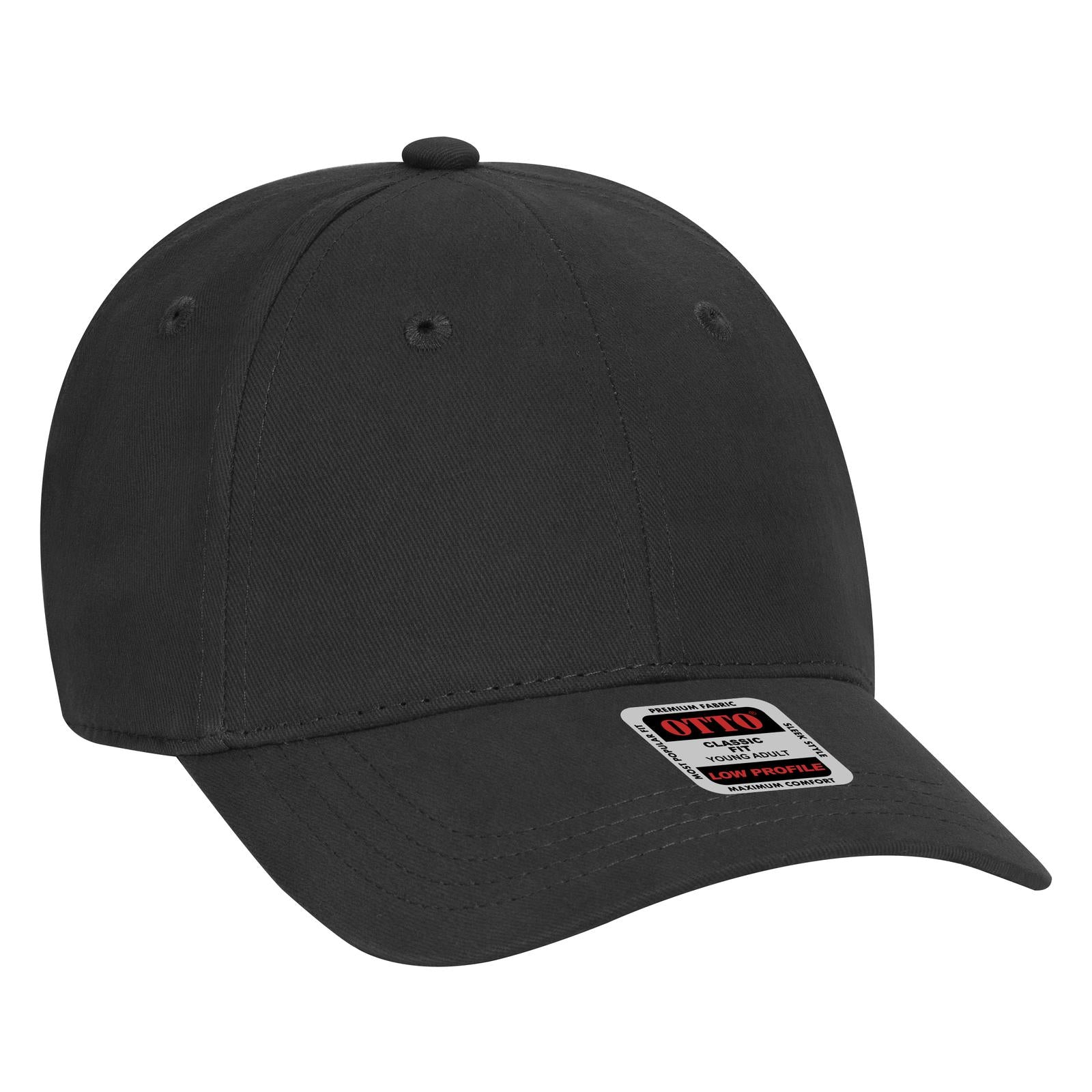 Custom Embroidered or DTF Printed - OTTO CAP® 6 Panel Low Profile Baseball Cap