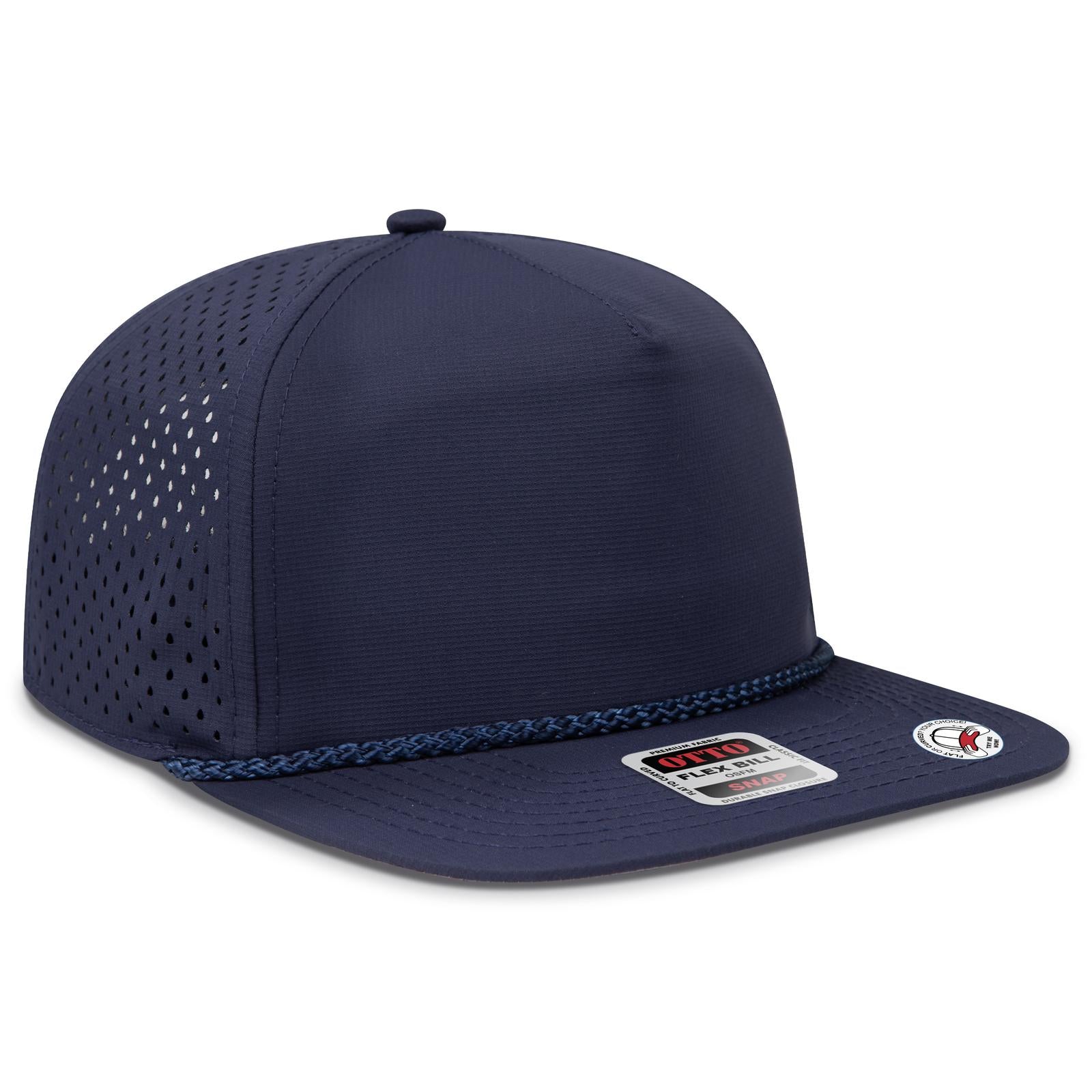 Custom Embroidered or DTF Printed - OTTO CAP® OTTO SNAP 5 Panel Pro Style Snapback Hat