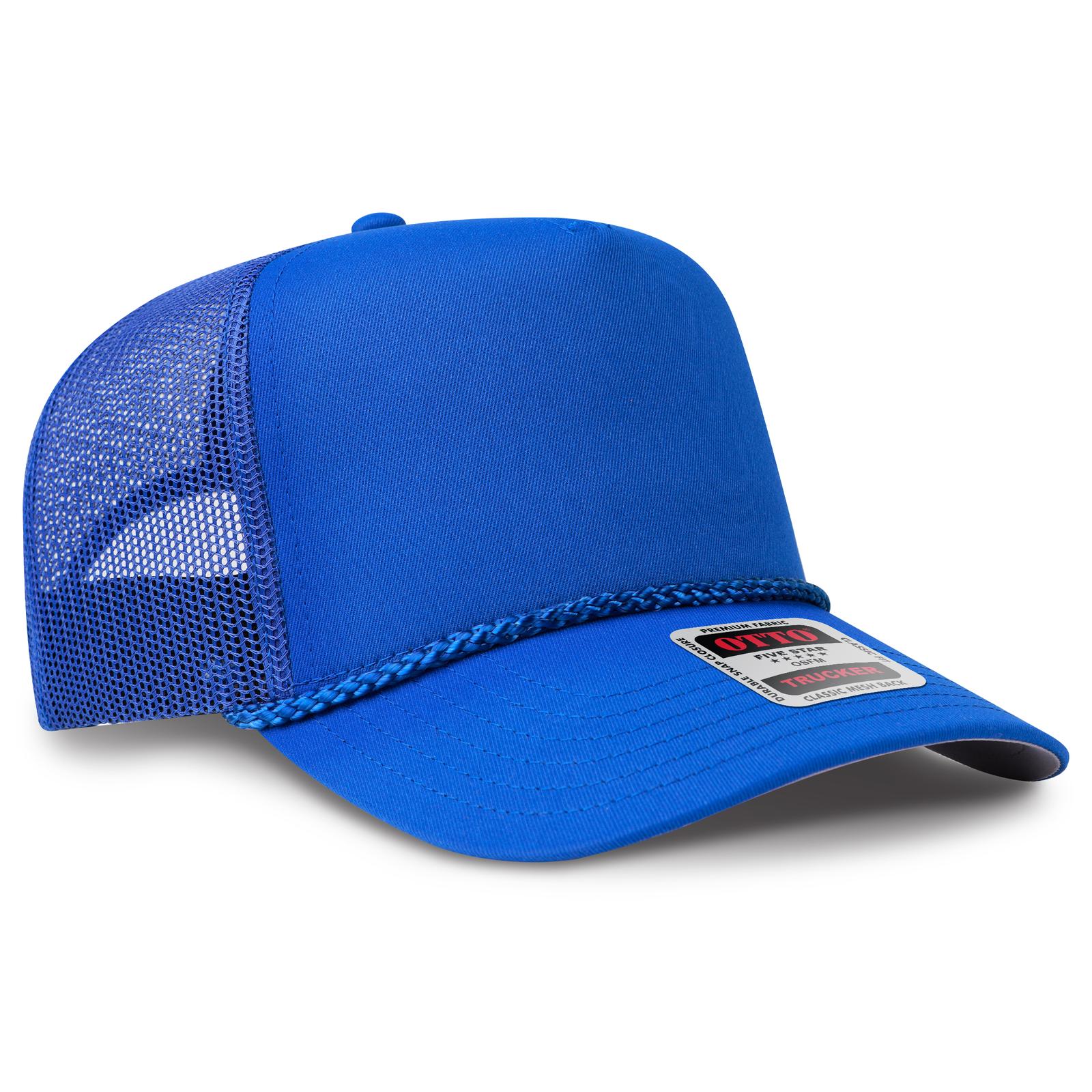 Custom Embroidered or DTF Printed - OTTO CAP® 5 Panel Mid Profile Mesh Back Trucker Hat