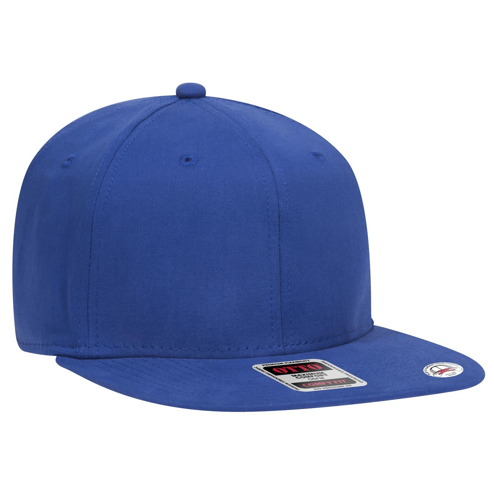 Custom Embroidered or DTF Printed - OTTO CAP® OTTO COMFY FIT® 6 Panel Pro Style Snapback Hat