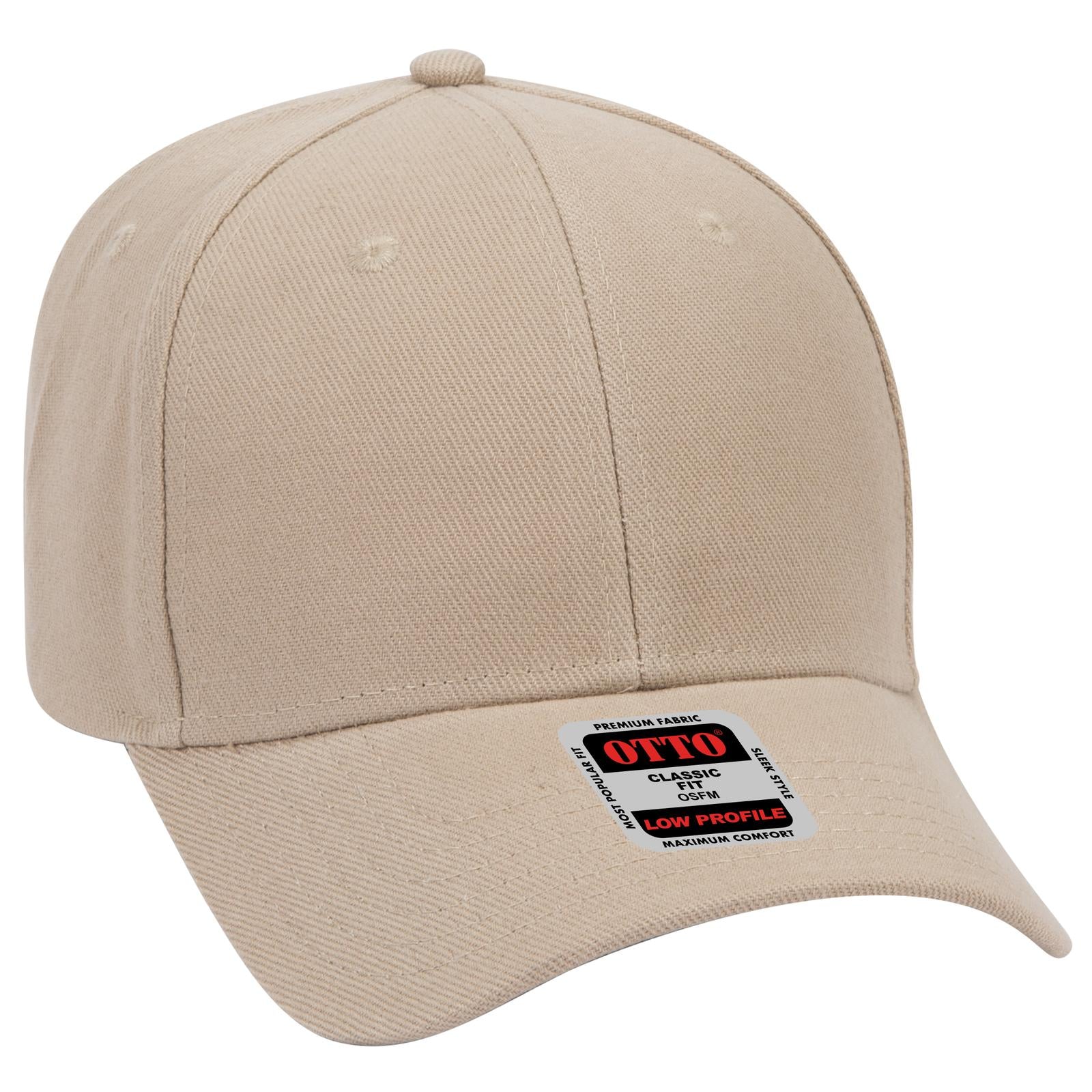 Custom Embroidered or DTF Printed - OTTO CAP® 6 Panel Low Profile Baseball Cap