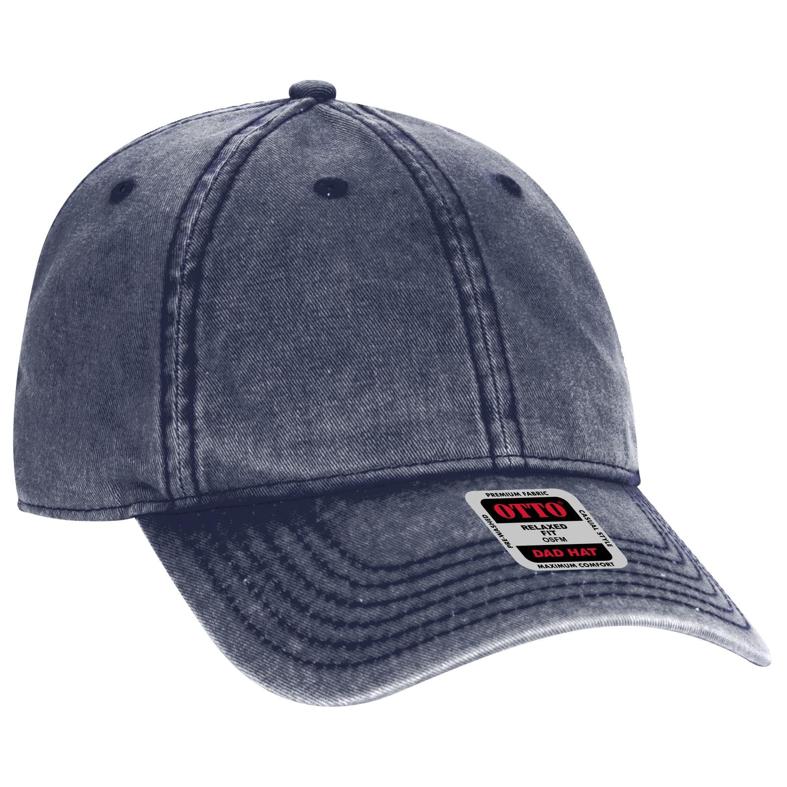 Custom Embroidered or DTF Printed - OTTO CAP® 6 Panel Low Profile Dad Hat