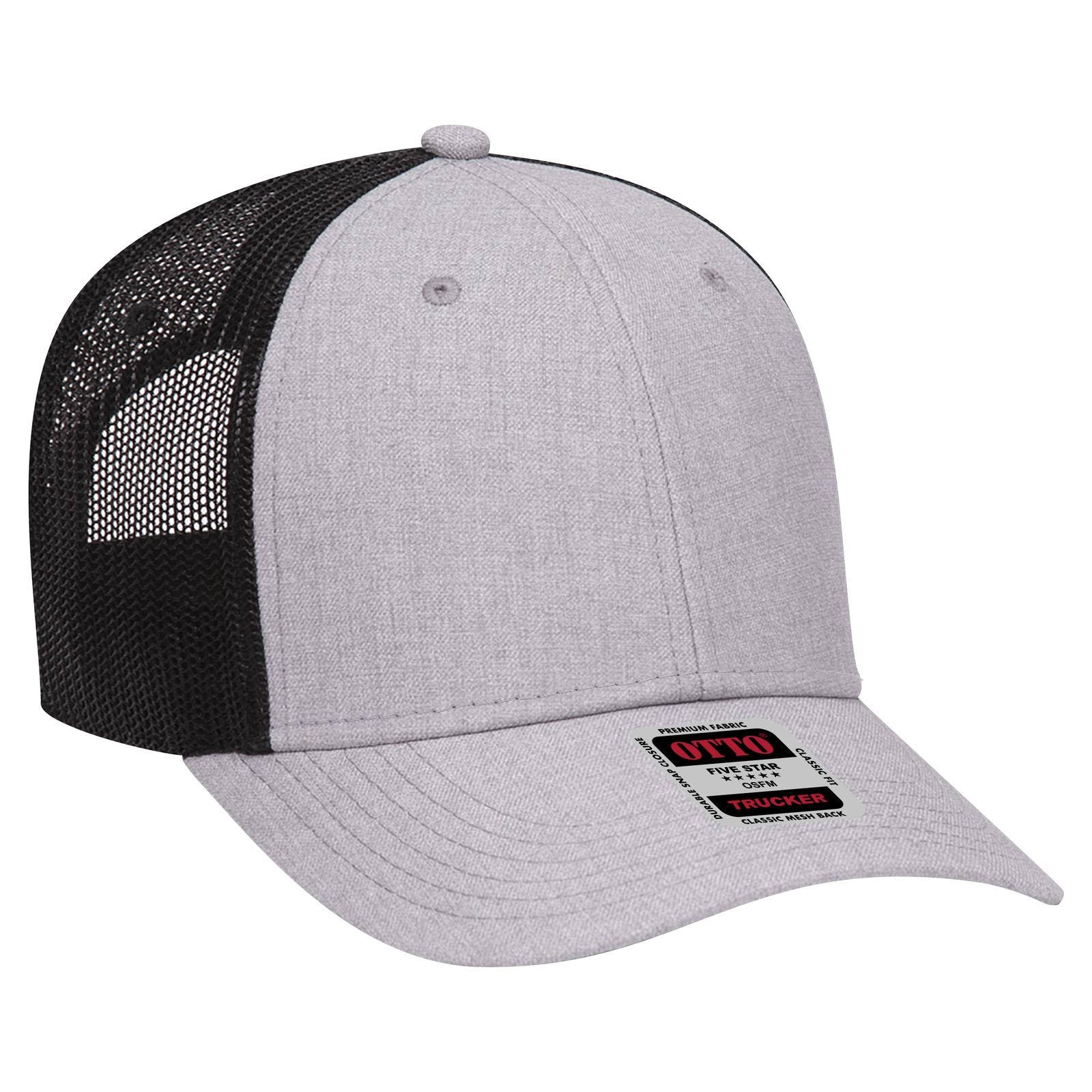 Custom Embroidered - OTTO CAP 6 Panel Low Profile Mesh Back Trucker Hat