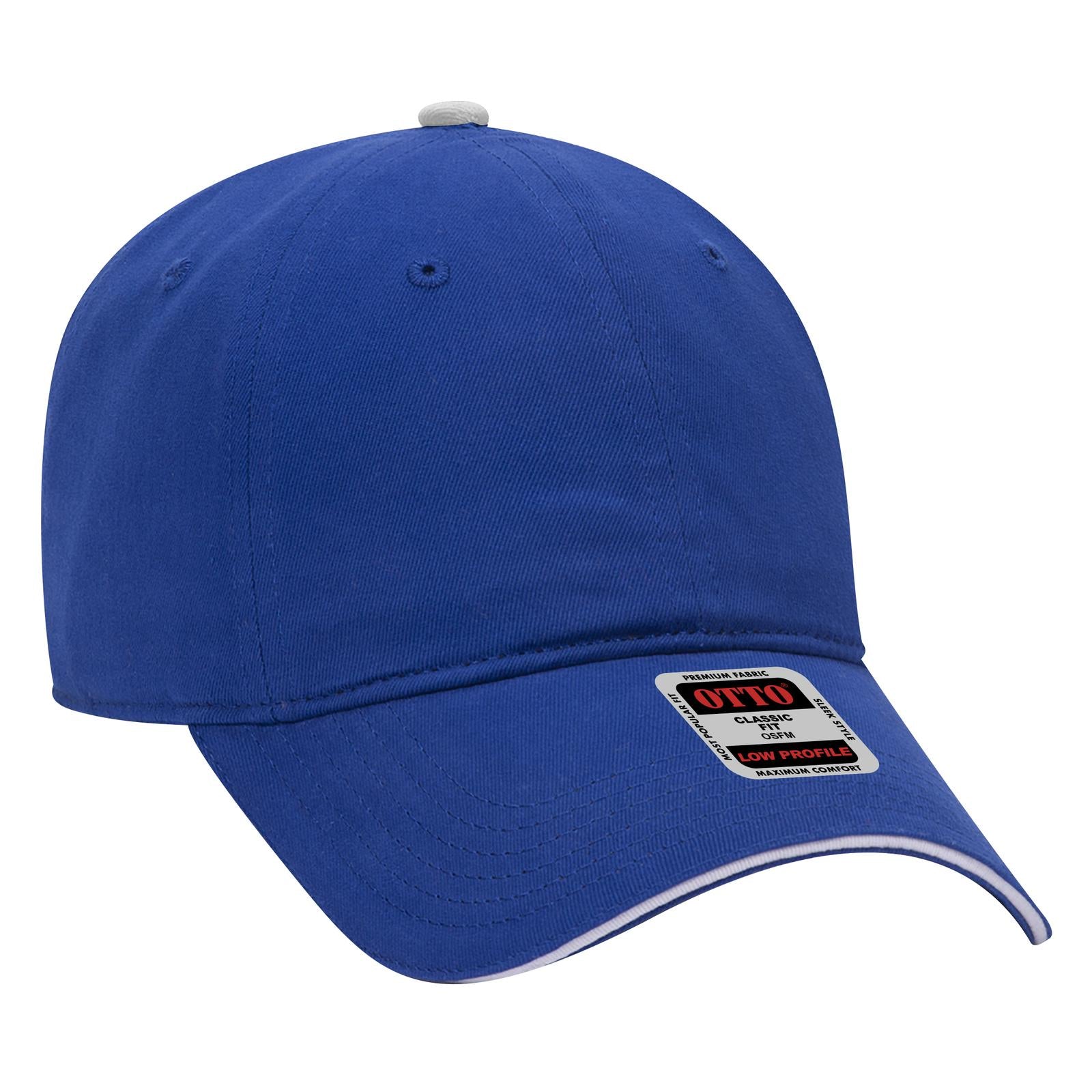 Custom Embroidered or DTF Printed - OTTO CAP® 6 Panel Low Profile Baseball Cap