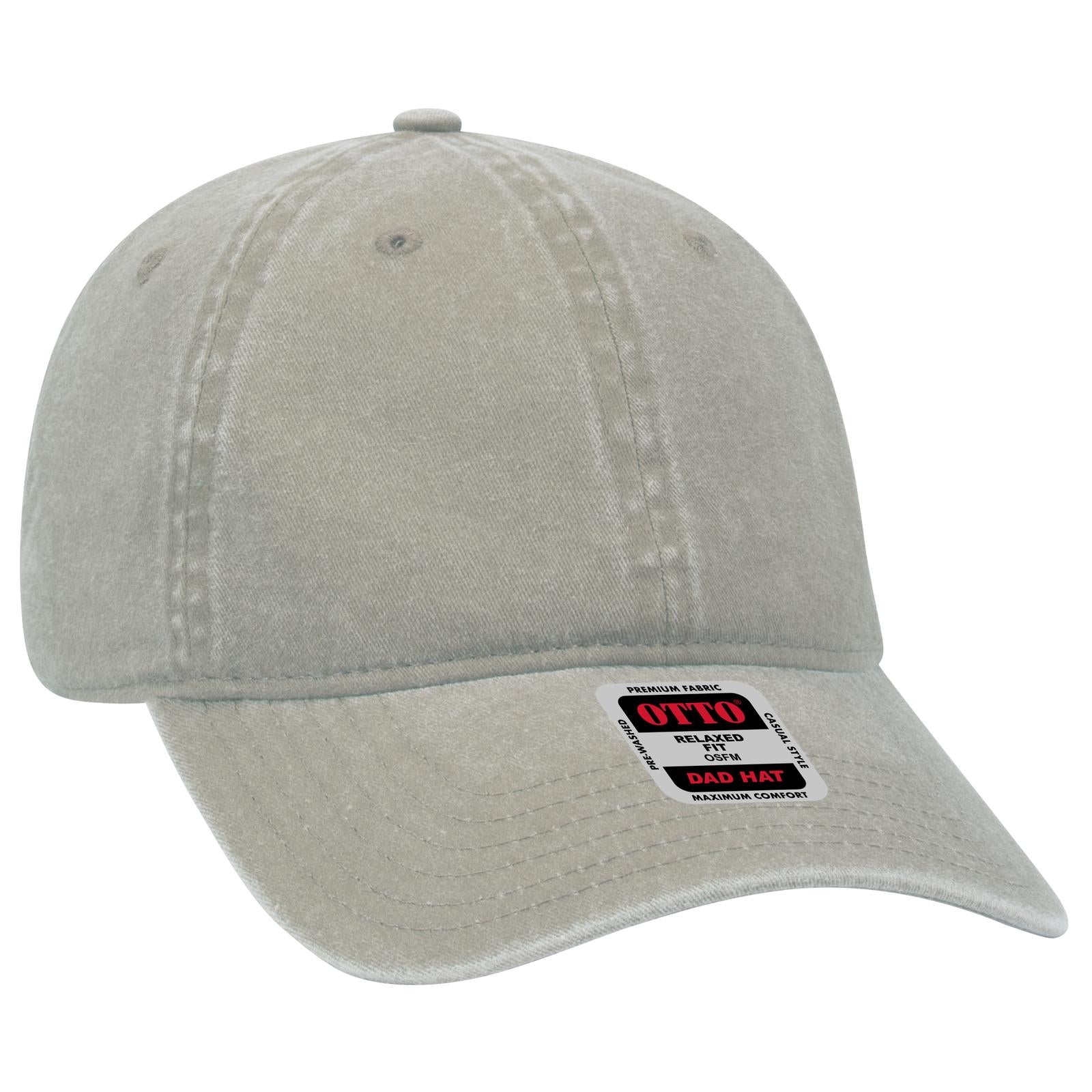 Custom Embroidered - OTTO CAP 6 Panel Low Profile Dad Hat