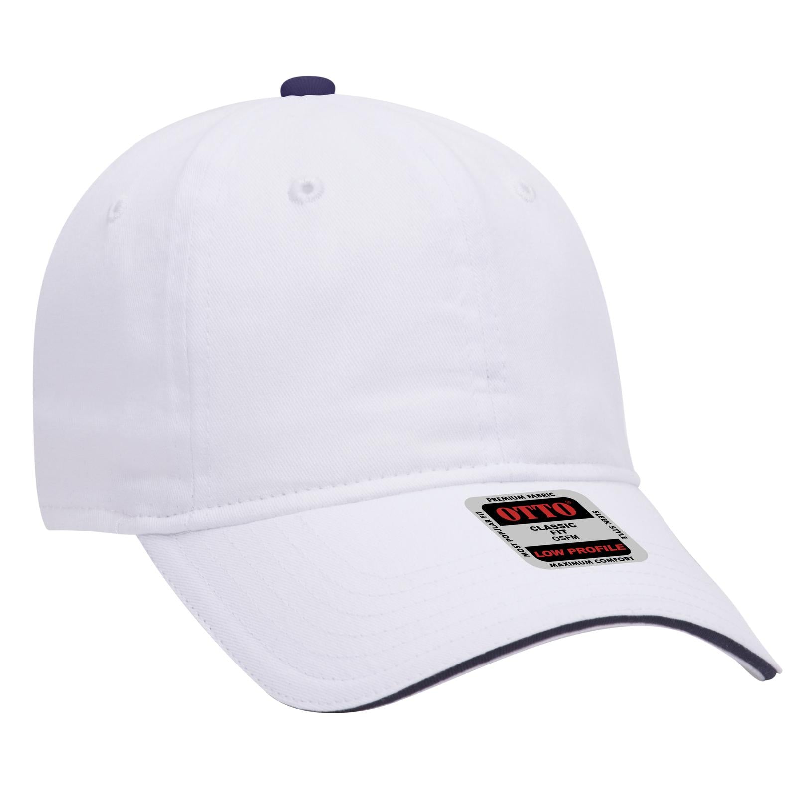 Custom Embroidered or DTF Printed - OTTO CAP® 6 Panel Low Profile Baseball Cap