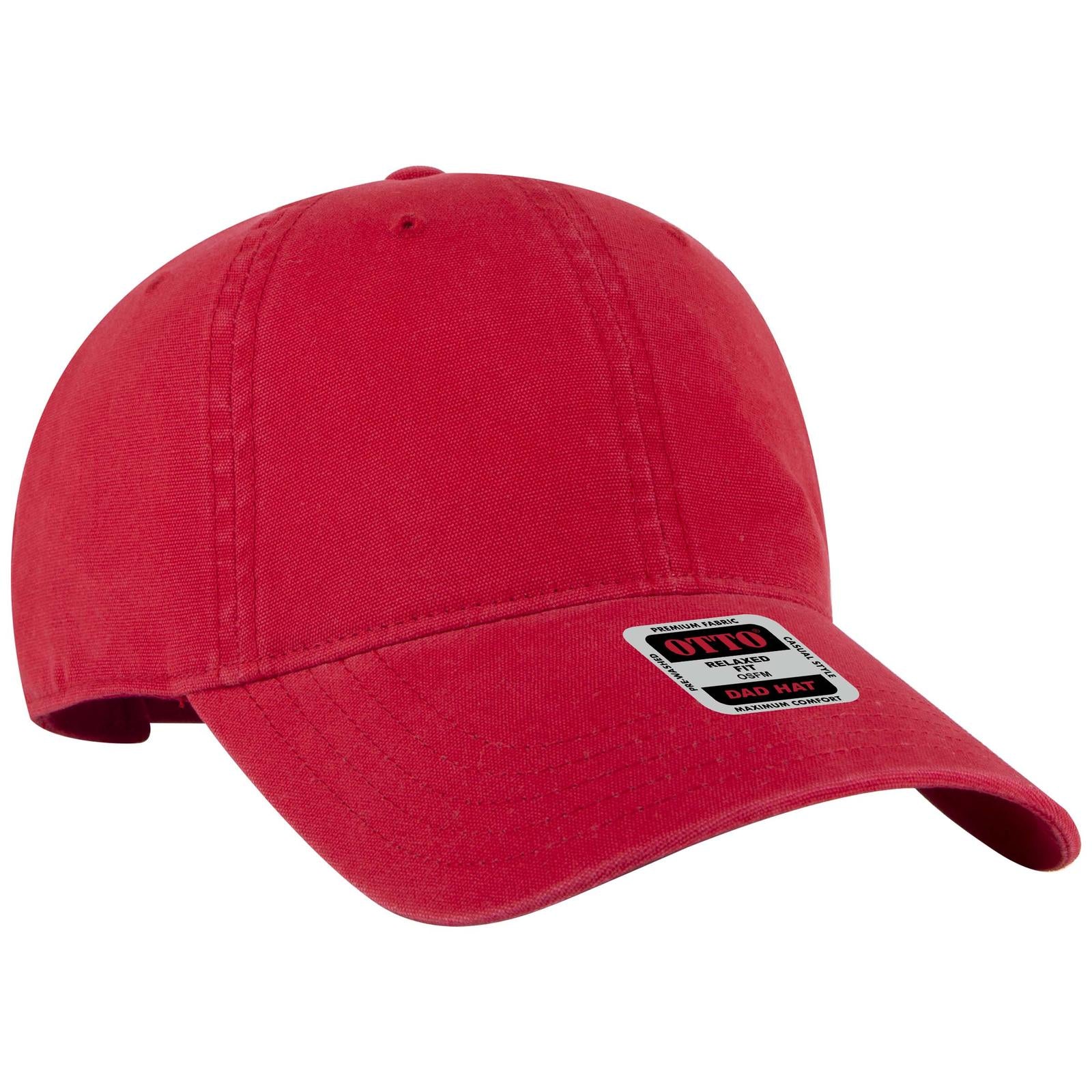 Custom Embroidered or DTF Printed - OTTO CAP® 6 Panel Low Profile Dad Hat