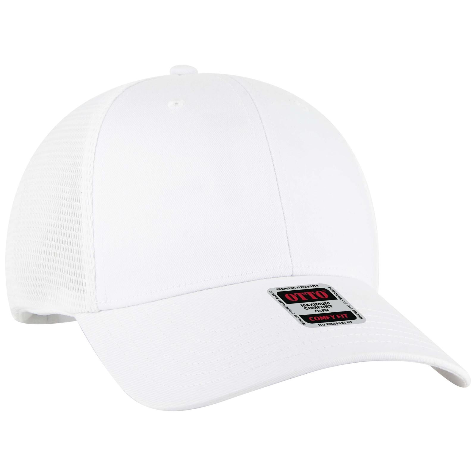 Custom Embroidered or DTF Printed - OTTO CAP® OTTO COMFY FIT® 6 Panel Low Profile Mesh Back Trucker Hat