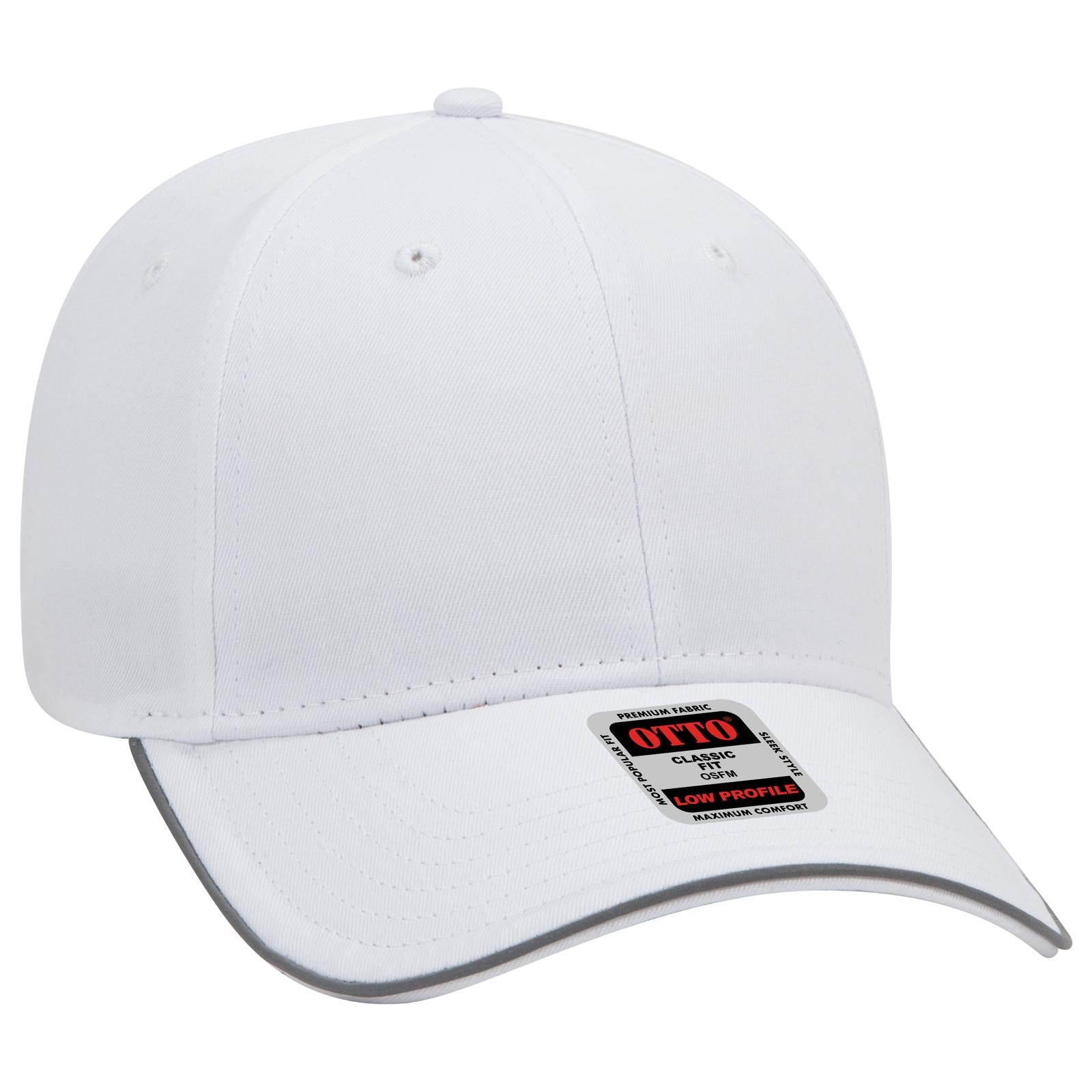 Custom Embroidered or DTF Printed - OTTO CAP® Reflective 6 Panel Low Profile Baseball Cap
