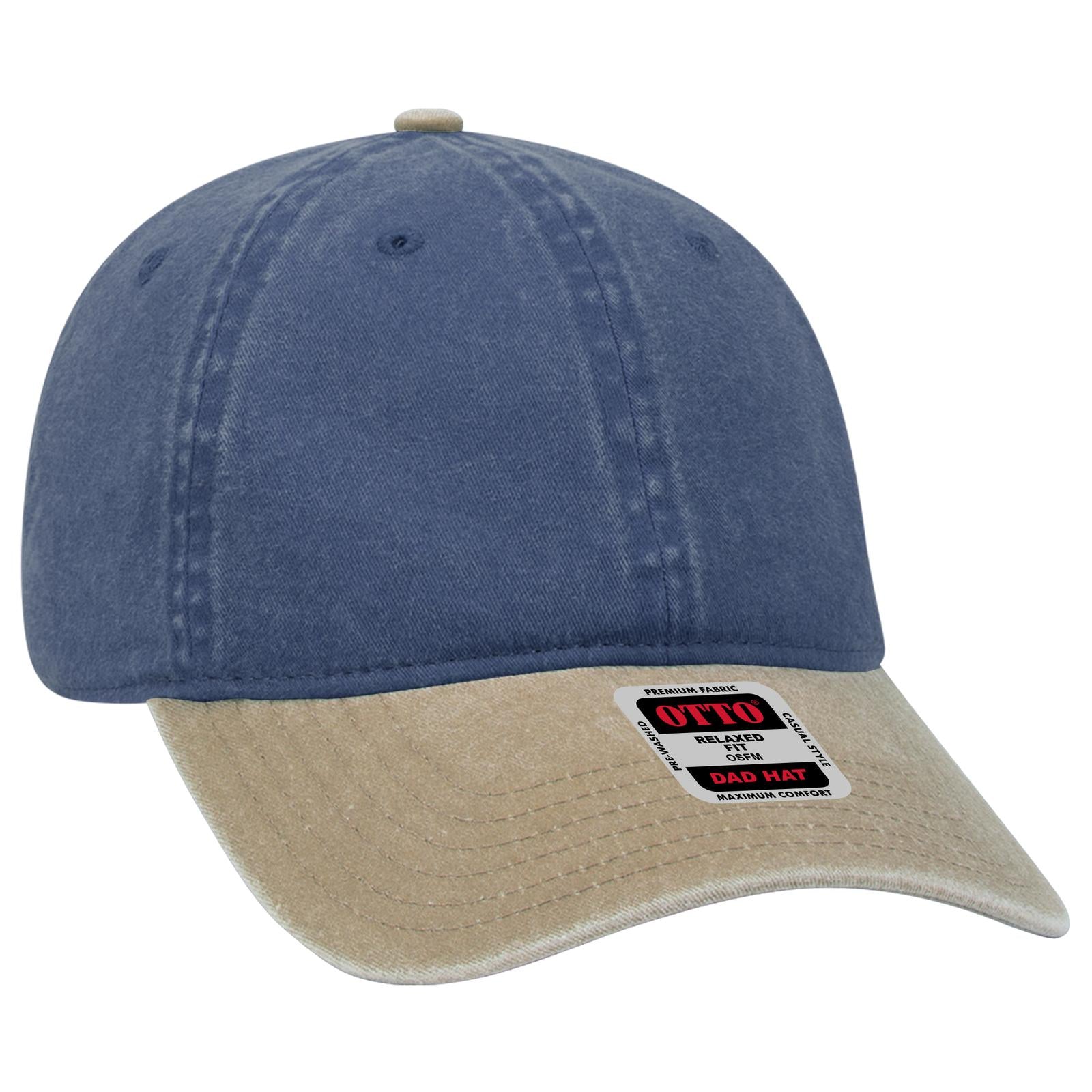 Custom Embroidered - OTTO CAP 6 Panel Low Profile Dad Hat