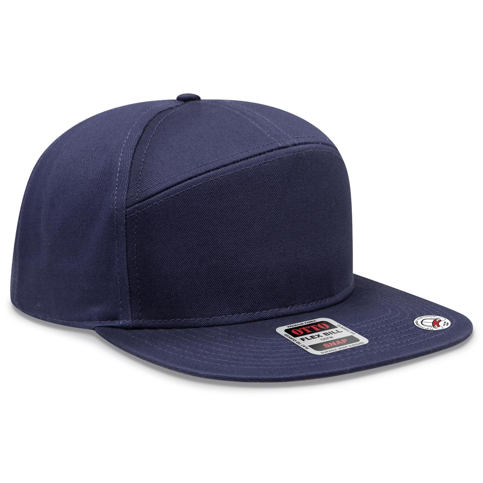 Custom Embroidered or DTF Printed - OTTO CAP® OTTO SNAP 7 Panel Pro Style Snapback Hat