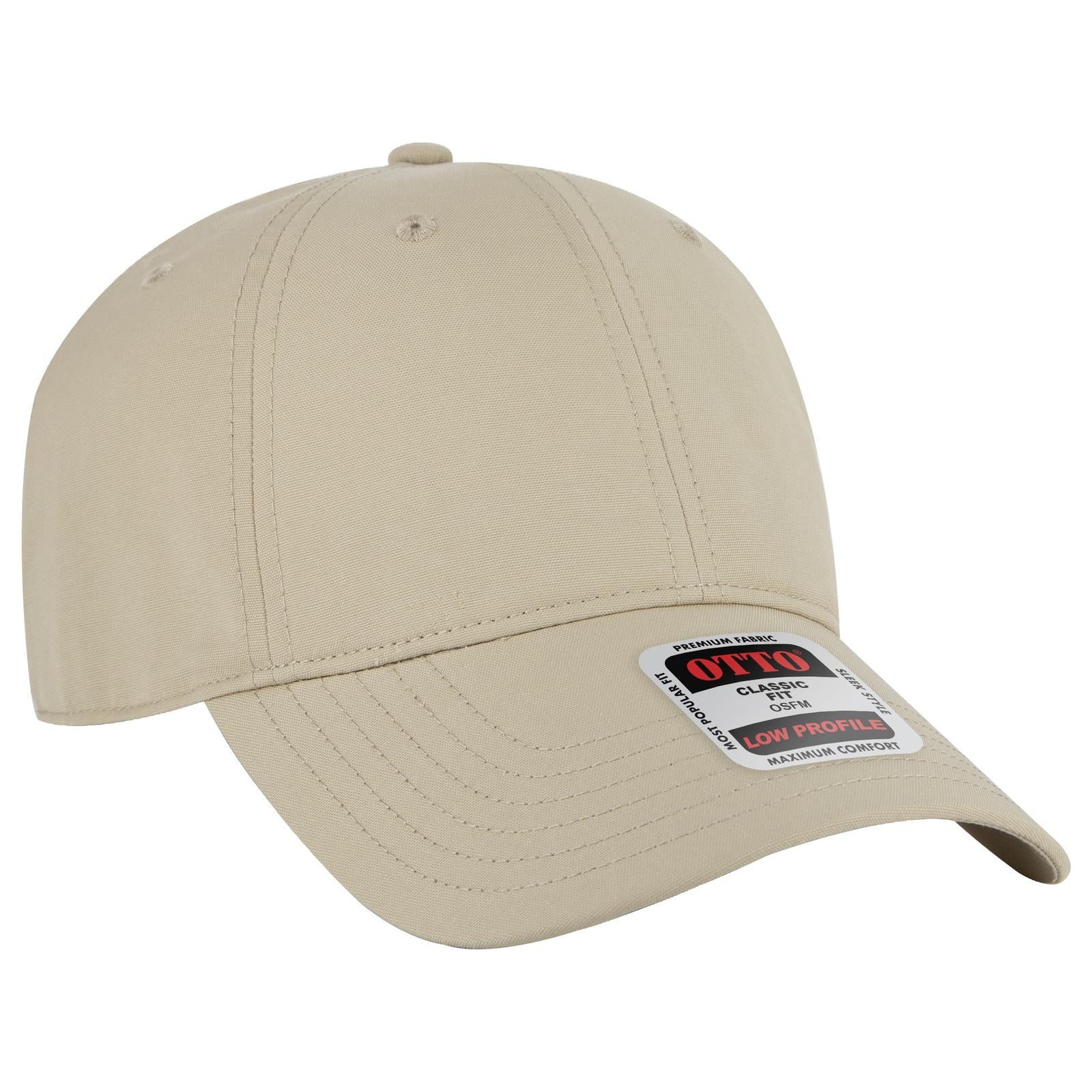 Custom Embroidered or DTF Printed - OTTO CAP® 6 Panel Low Profile Baseball Cap