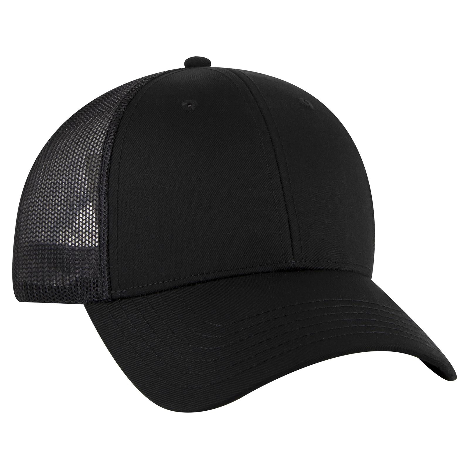 Custom Embroidered - OTTO CAP 6 Panel Low Profile Mesh Back Trucker Hat