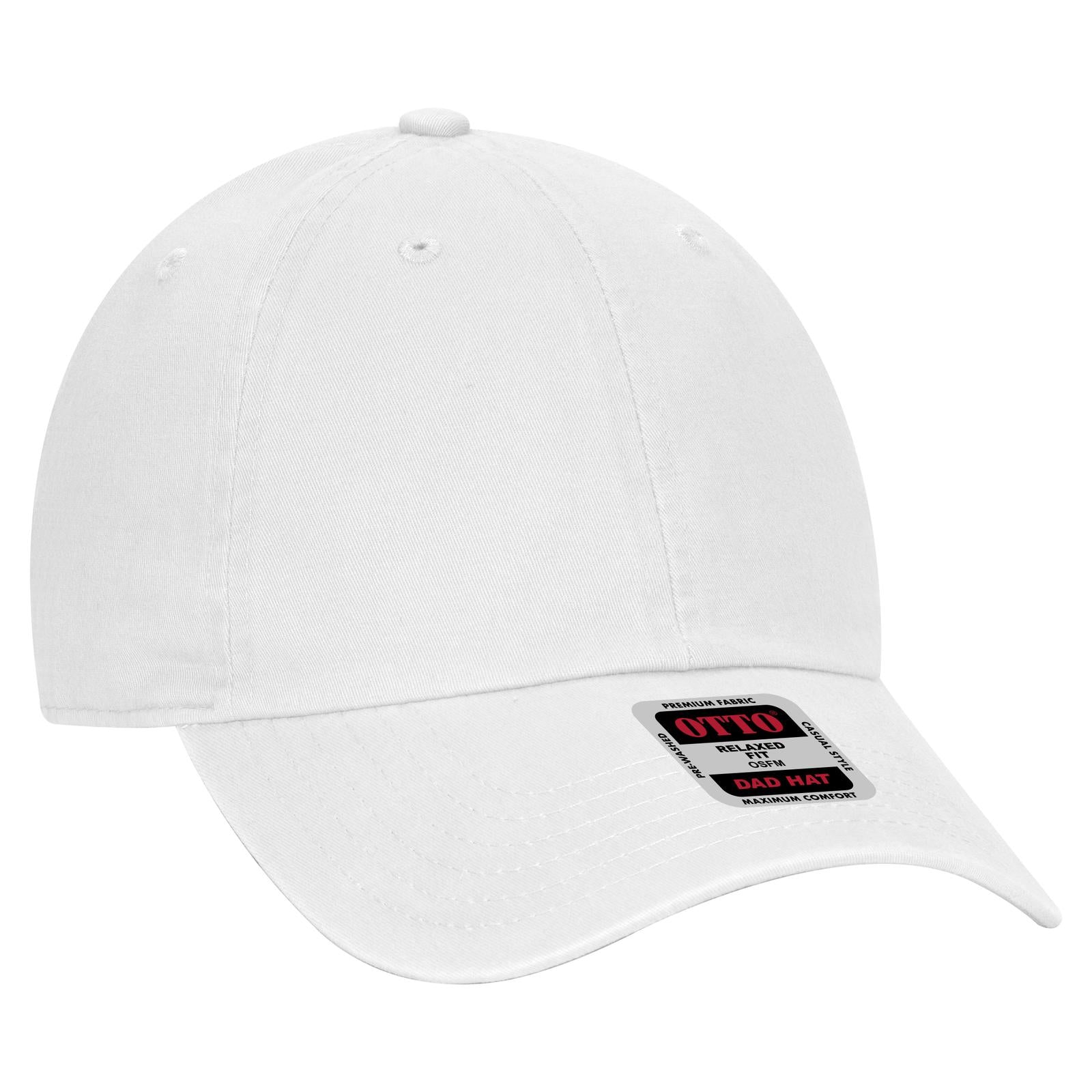 Custom Embroidered or DTF Printed - OTTO CAP® 6 Panel Low Profile Dad Hat