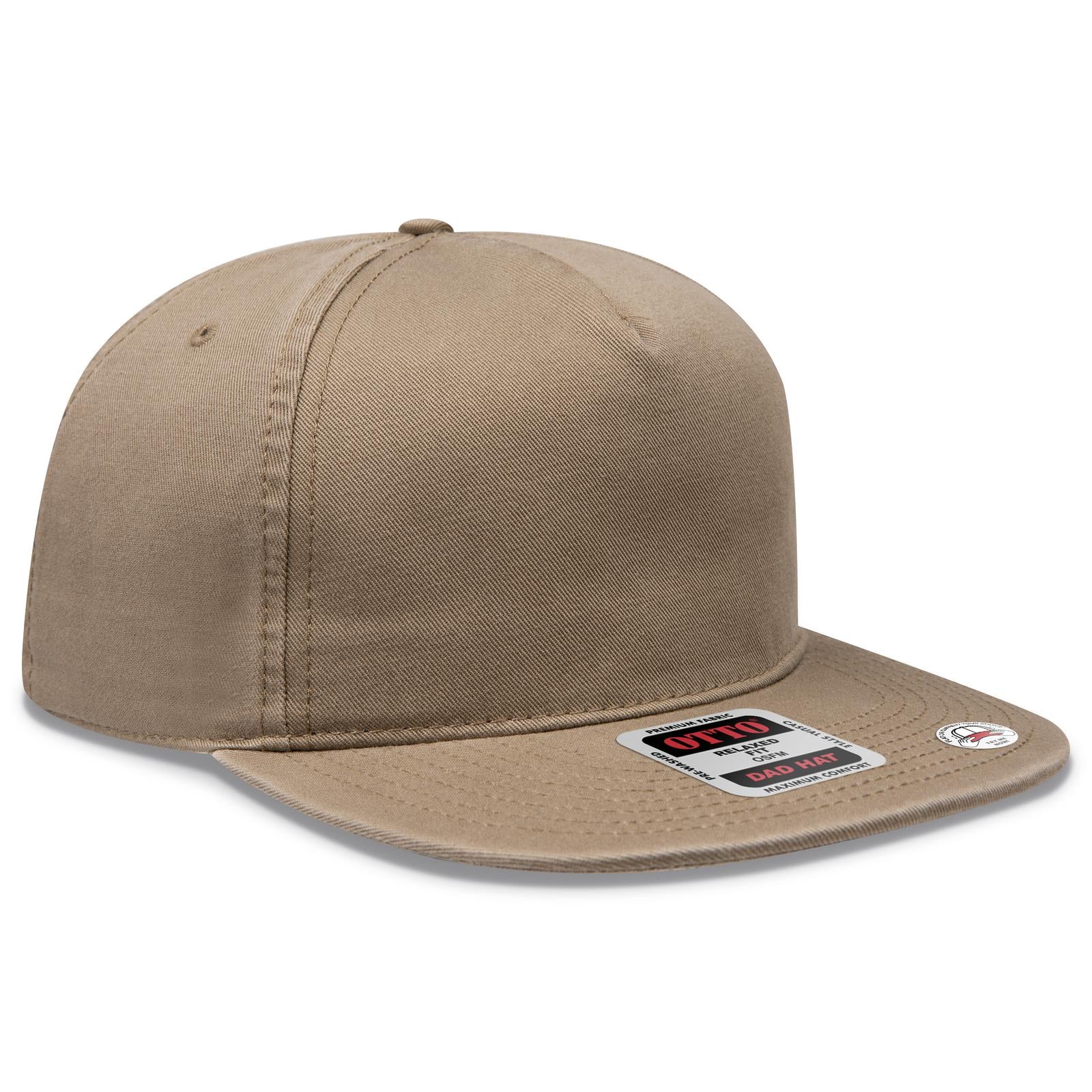 Custom Embroidered or DTF Printed - OTTO CAP® 5 Panel Low Profile Dad Hat