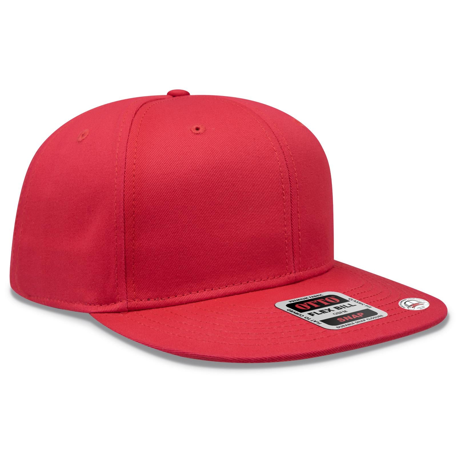 Custom Embroidered or DTF Printed - OTTO CAP® OTTO SNAP 6 Panel Pro Style Snapback Hat