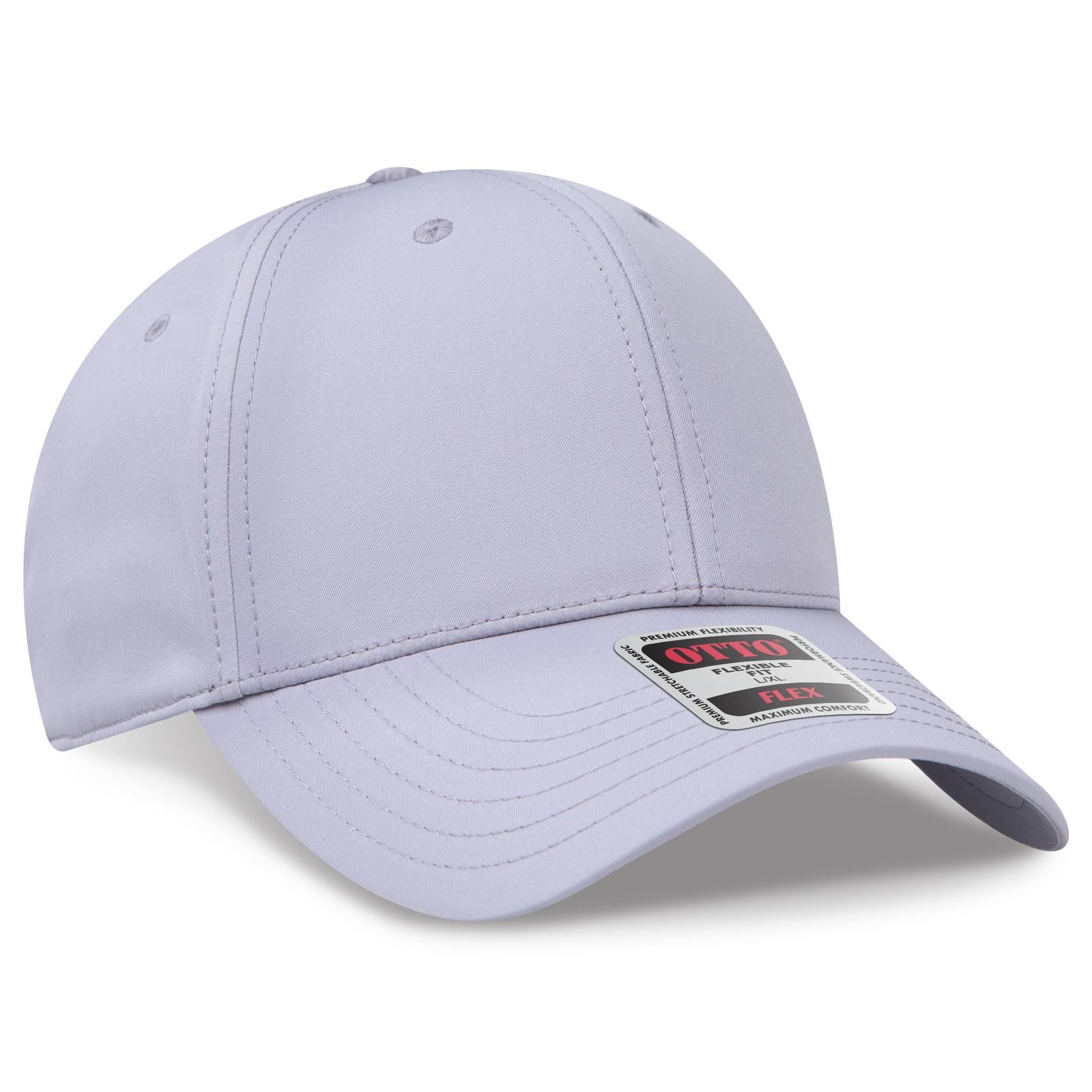 Custom Embroidered or DTF Printed - OTTO CAP® OTTO FLEX® Fitted 6 Panel Low Profile Baseball Cap