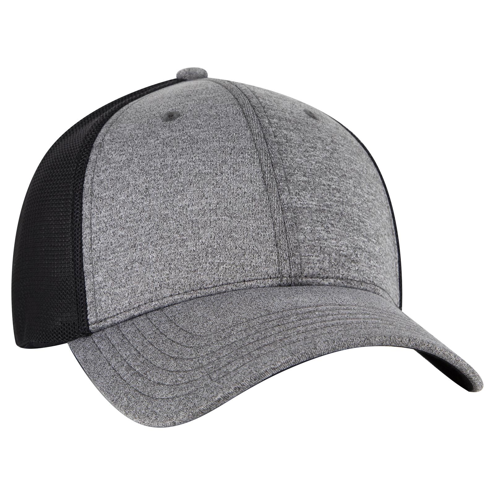 Custom Embroidered or DTF Printed - OTTO CAP® OTTO FLEX® Fitted 6 Panel Low Profile Mesh Back Trucker Hat