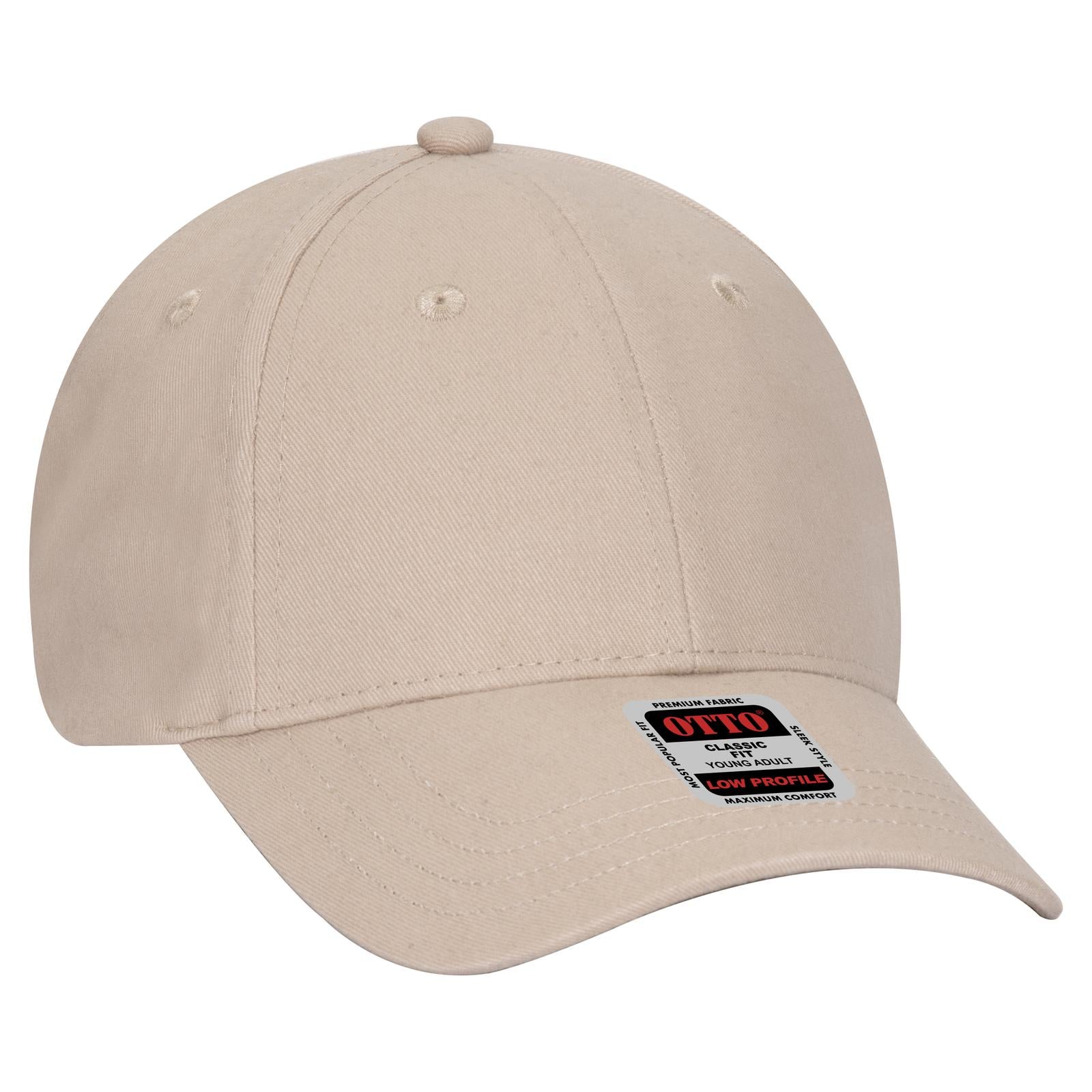 Custom Embroidered or DTF Printed - OTTO CAP® 6 Panel Low Profile Baseball Cap