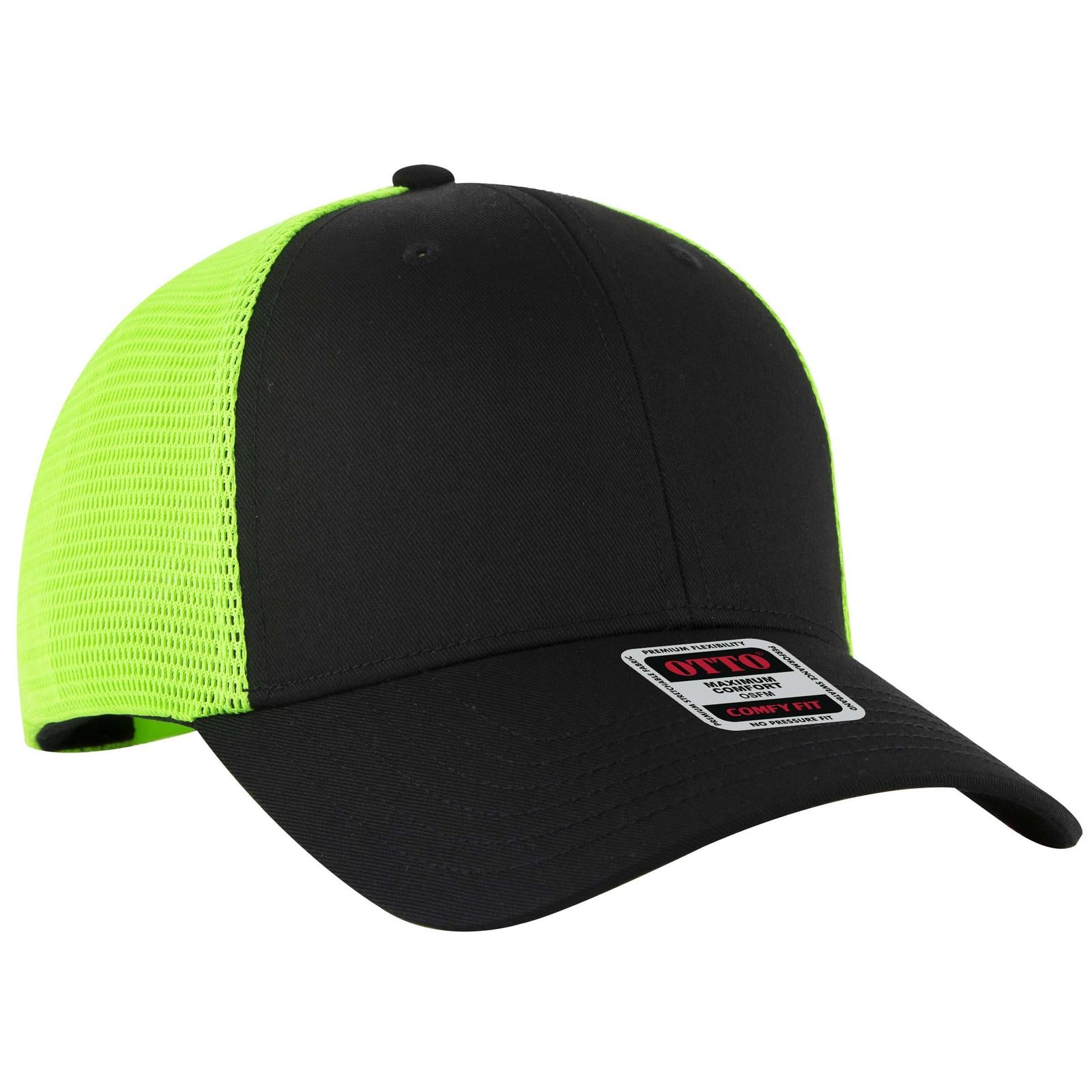 Custom Embroidered or DTF Printed - OTTO CAP® OTTO COMFY FIT® 6 Panel Low Profile Mesh Back Trucker Hat