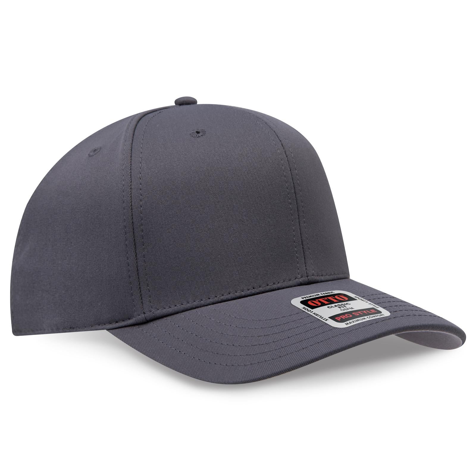Custom Embroidered or DTF Printed - OTTO CAP® 6 Panel Pro Style Baseball Cap