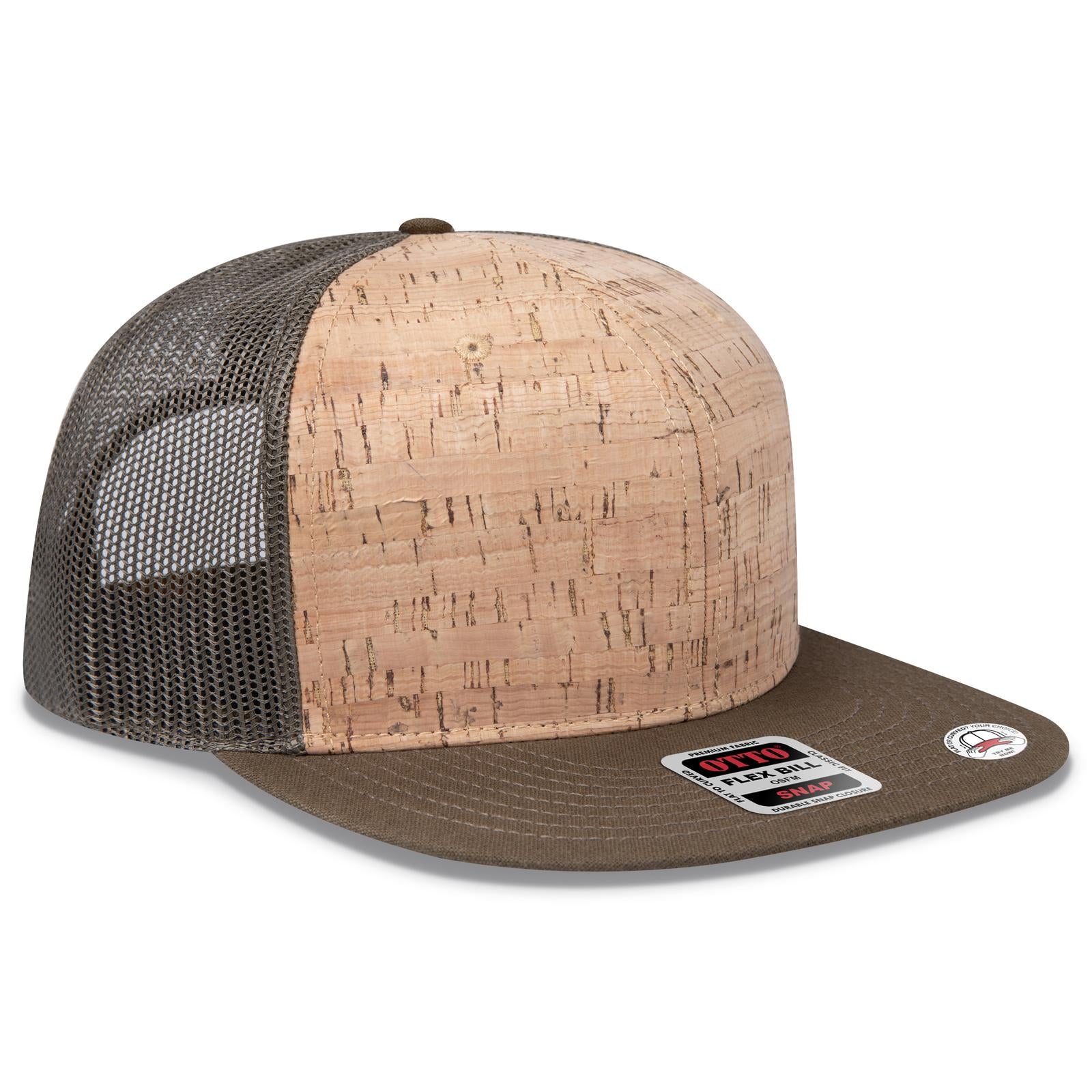 Custom Embroidered or DTF Printed - OTTO CAP® OTTO SNAP 6 Panel Pro Style Mesh Back Trucker Snapback Hat