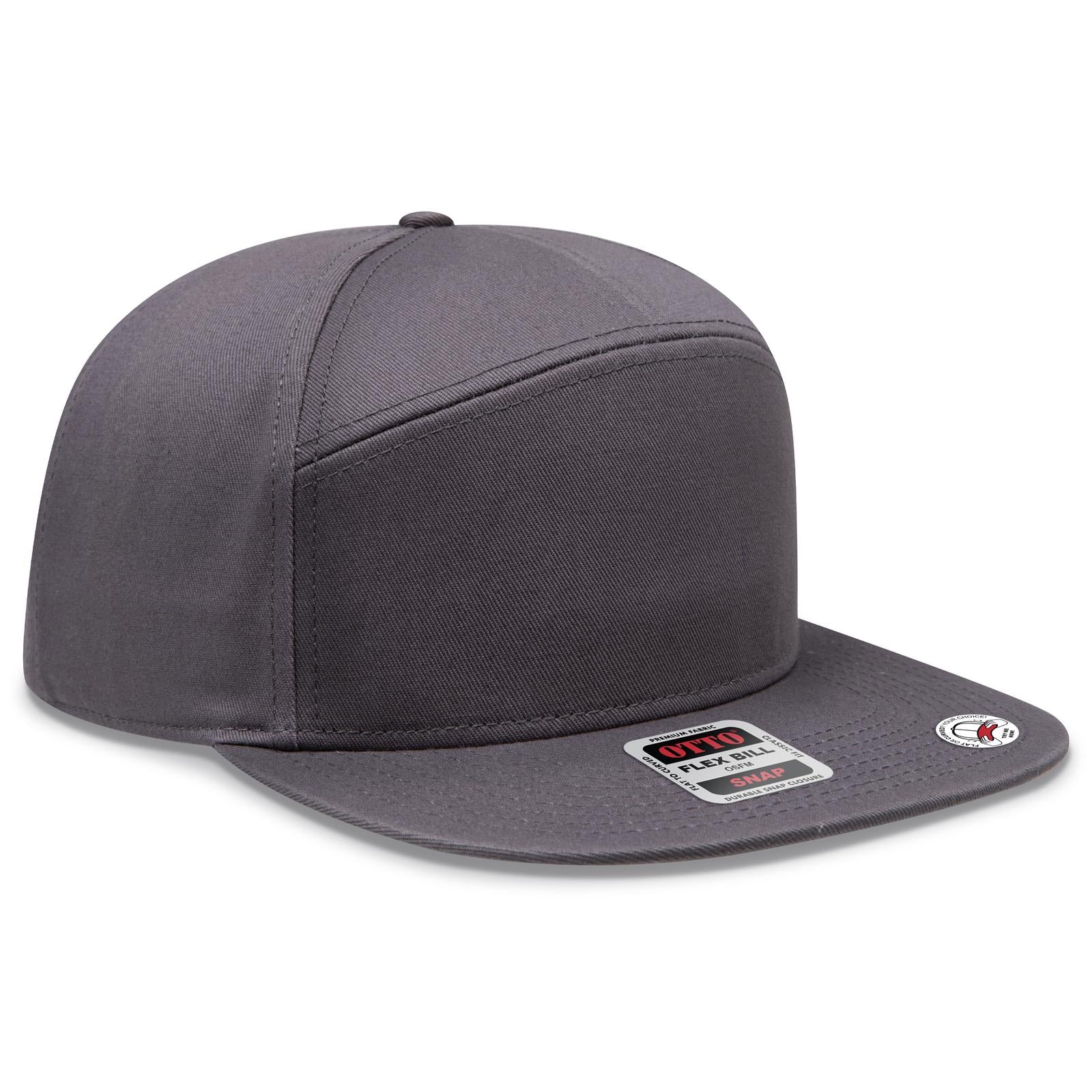 Custom Embroidered or DTF Printed - OTTO CAP® OTTO SNAP 7 Panel Pro Style Snapback Hat
