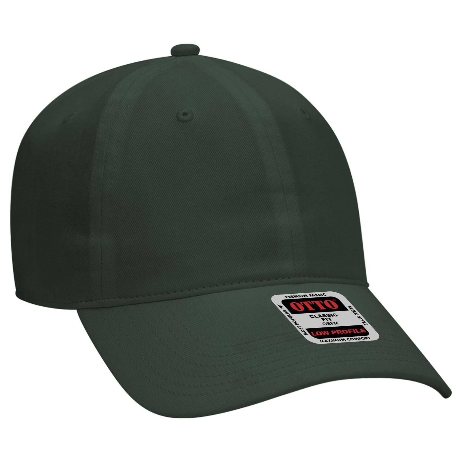 Custom Embroidered or DTF Printed - OTTO CAP® 6 Panel Low Profile Baseball Cap