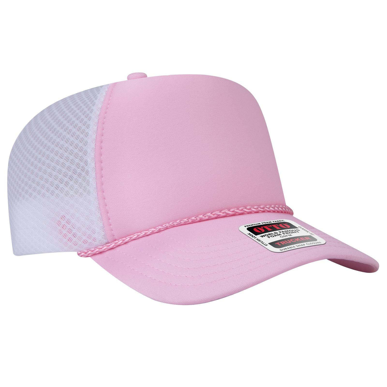 Custom Embroidered or DTF Printed - OTTO CAP® 5 Panel High Crown Air Mesh Back Trucker Hat