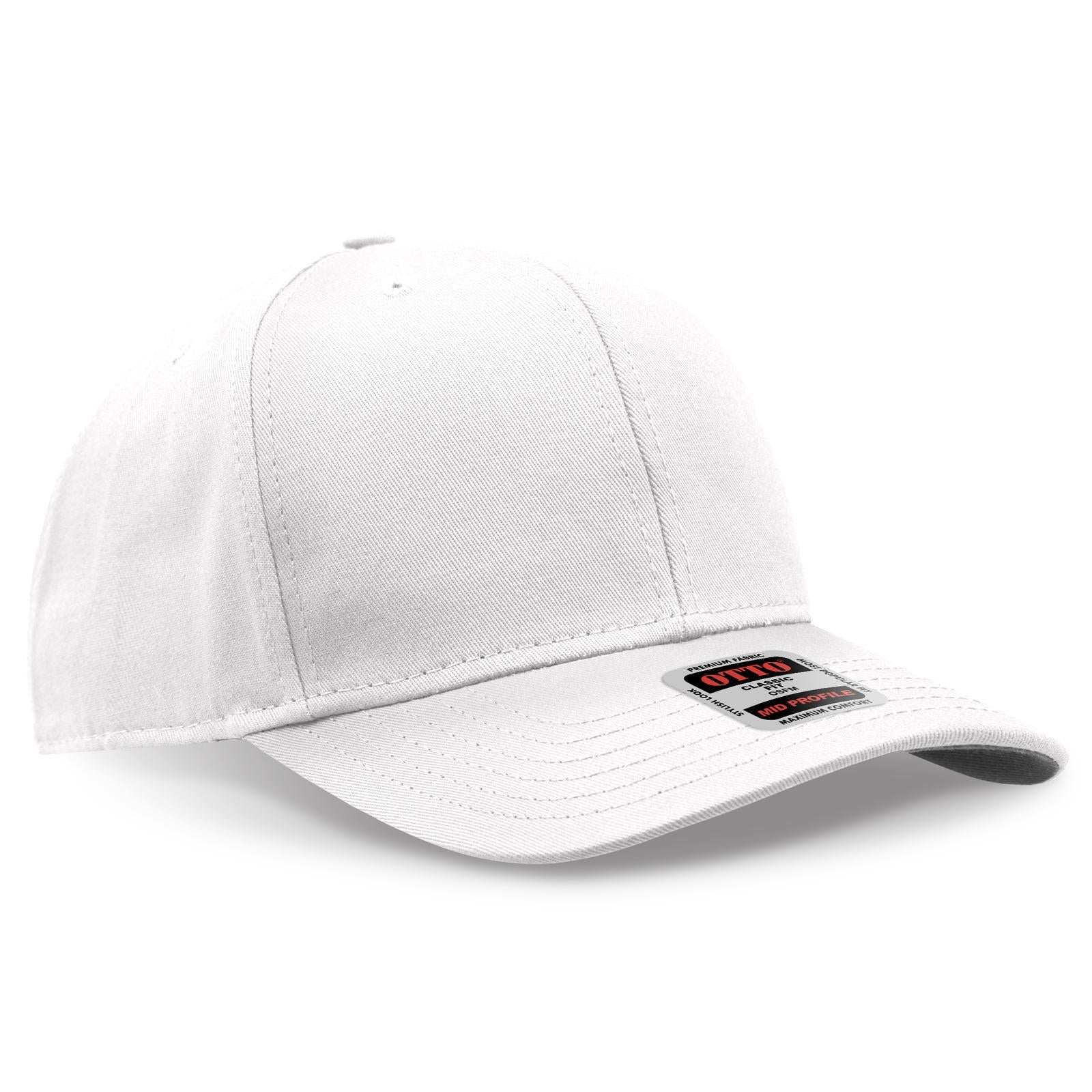 Custom Embroidered or DTF Printed - OTTO CAP® 6 Panel Mid Profile Baseball Cap