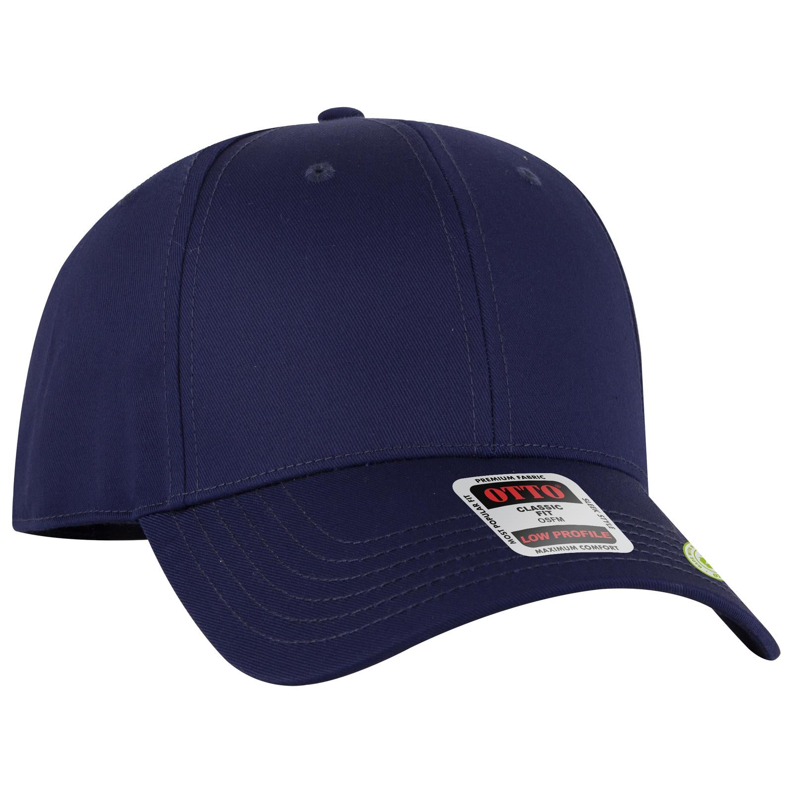Custom Embroidered or DTF Printed - OTTO CAP® 6 Panel Low Profile Baseball Cap